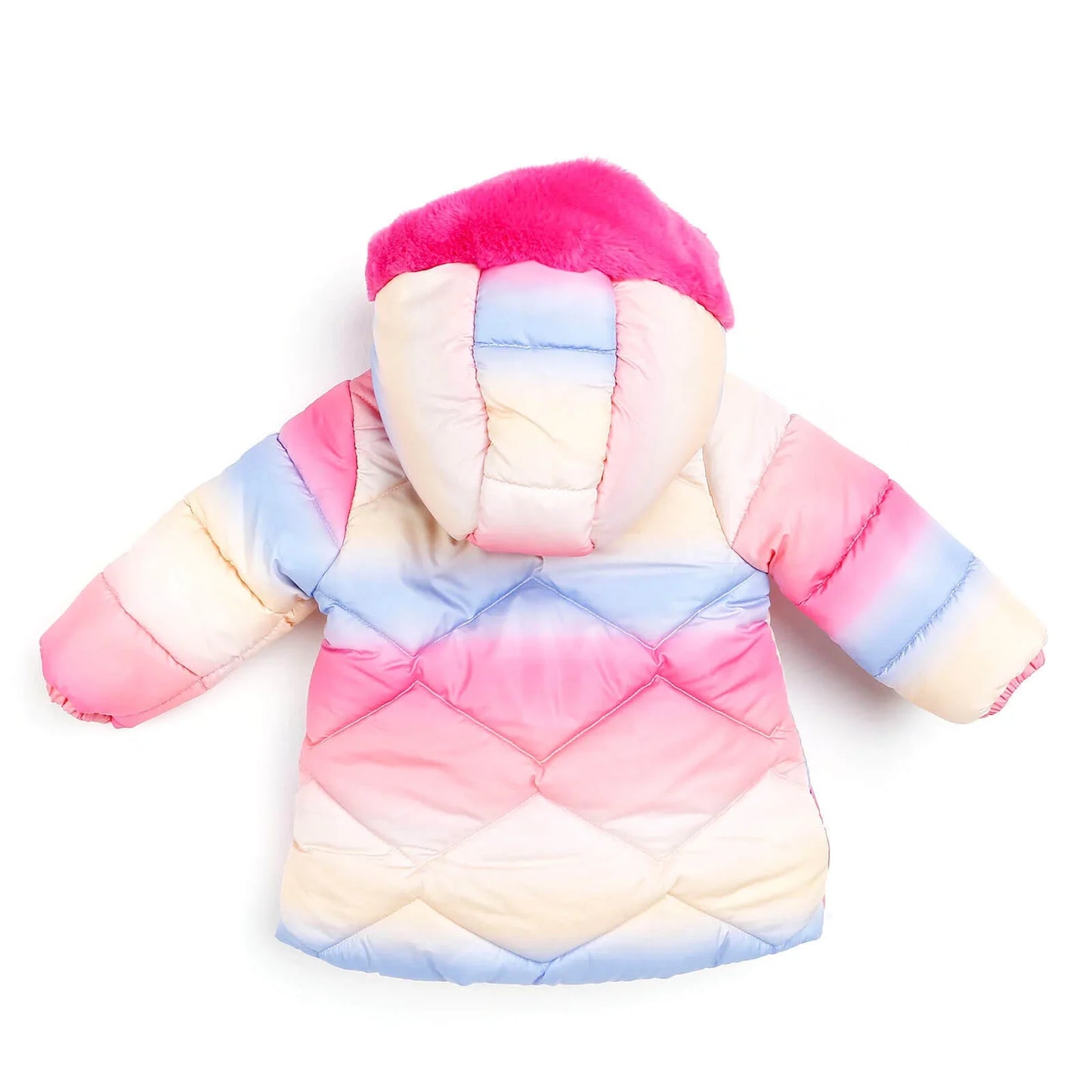 Midimod Baby Girl Colorful with Fur Pock - Fuchsia