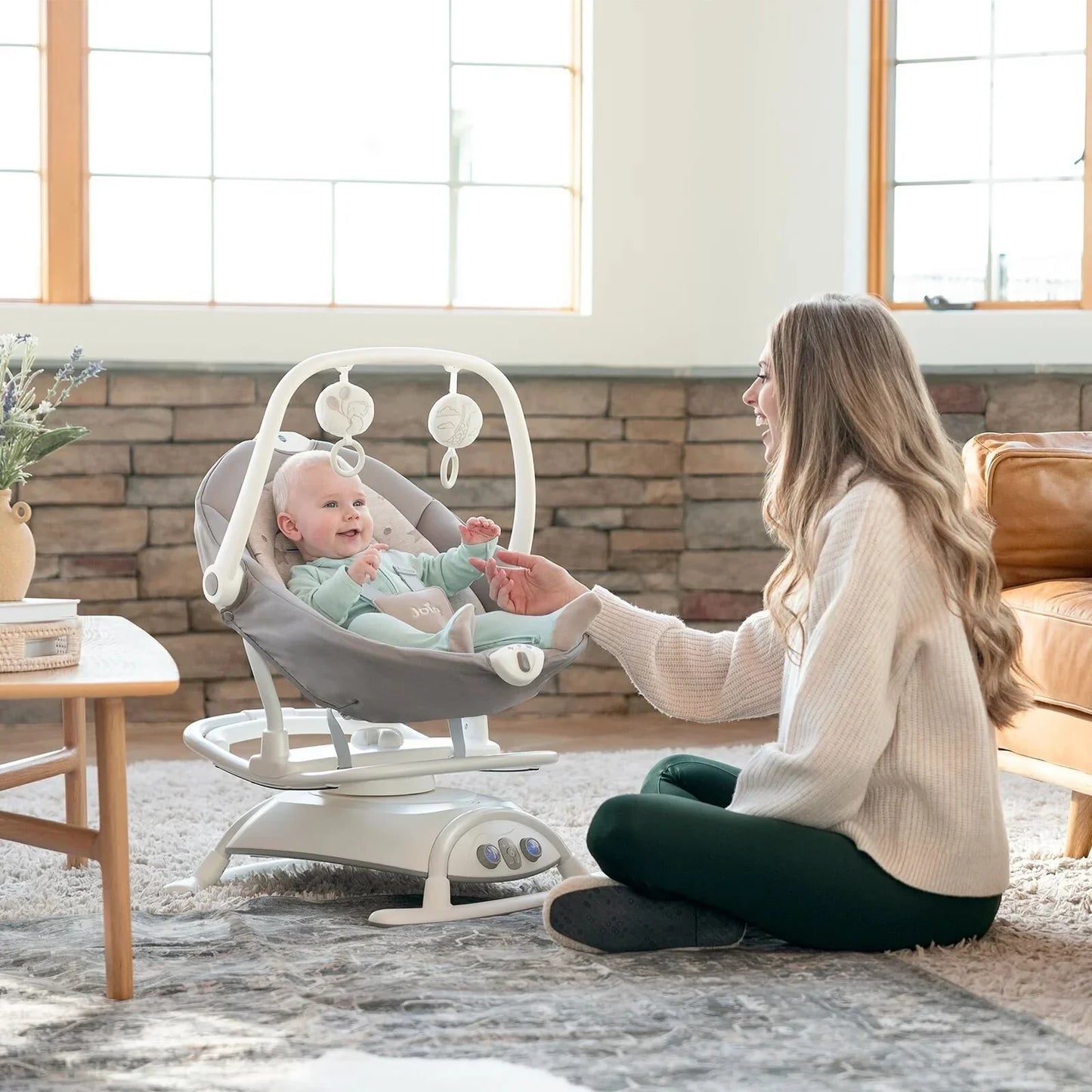 Joie Sansa 2-in-1 Rocker & Soother - Cosmo Tan