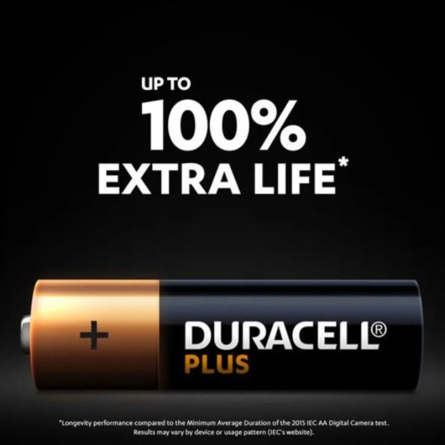 Duracell Plus AA Alkaline Batteries 4 pcs