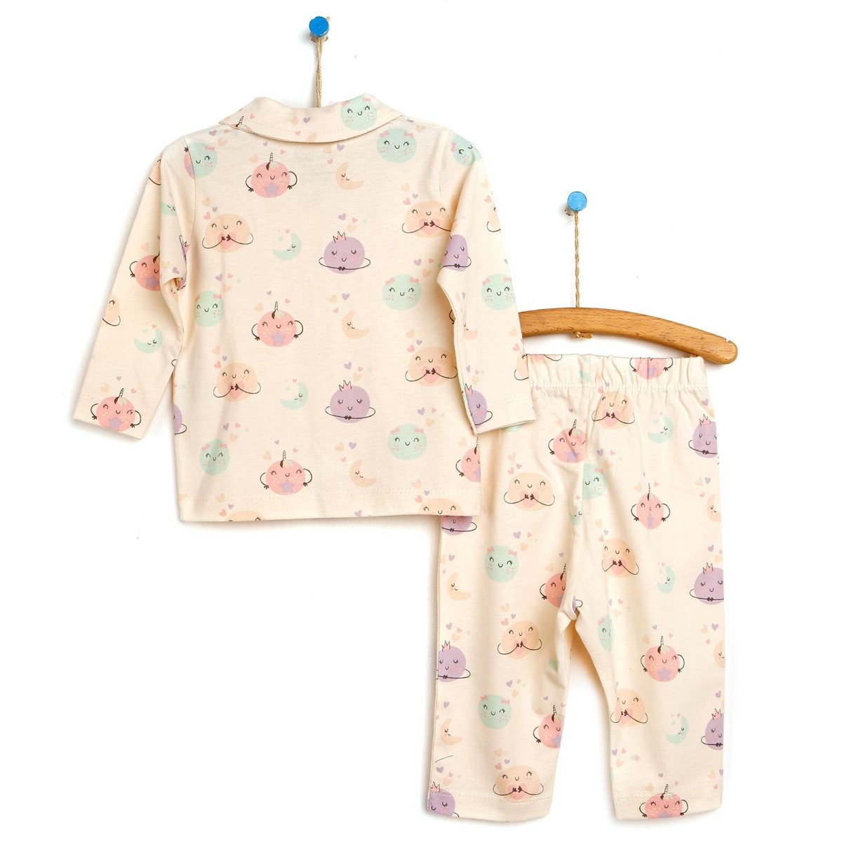 HelloBaby Basic Baby Girl Pyjamas Set - Ecru
