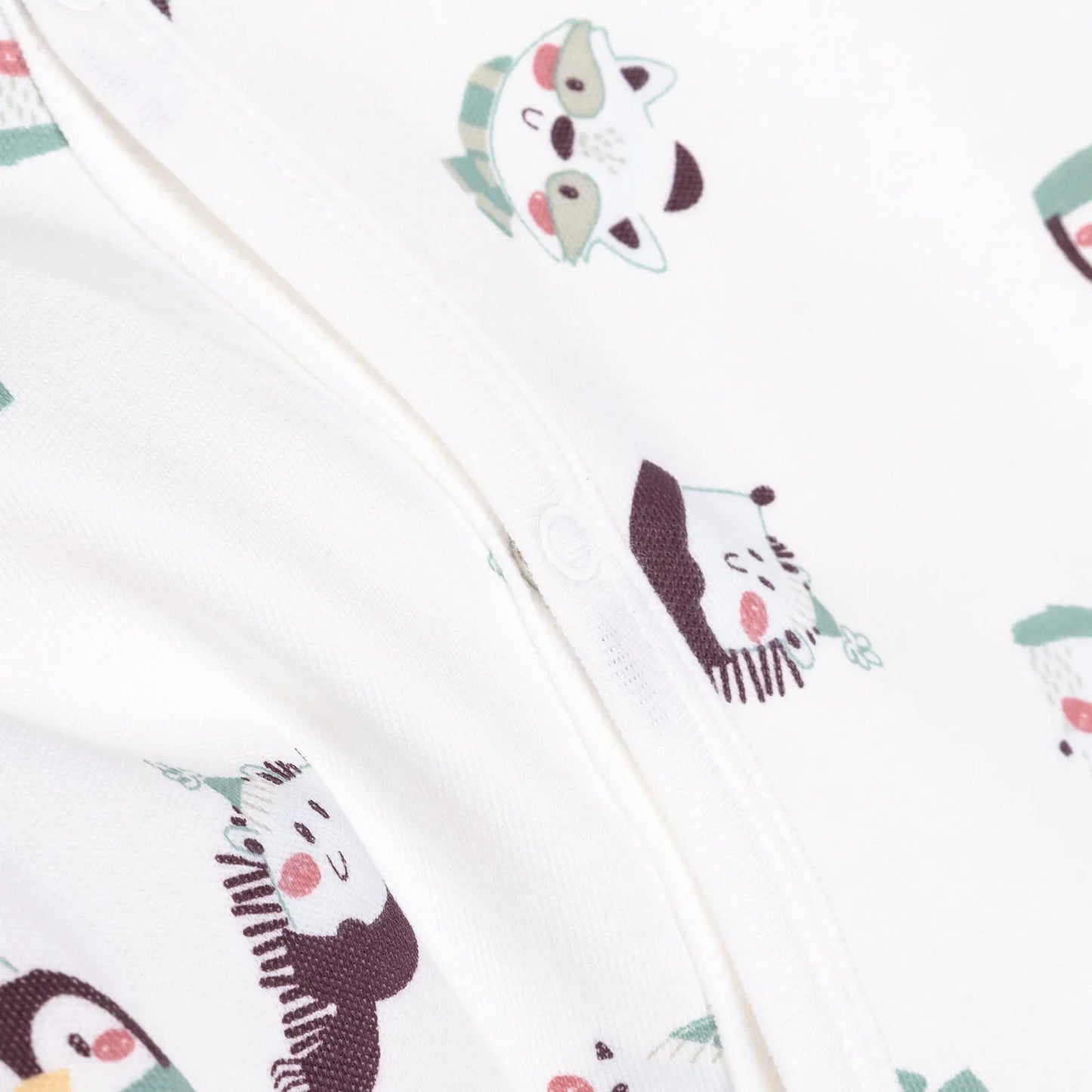 HelloBaby Footed Jumpsuit with Hat - Ecru