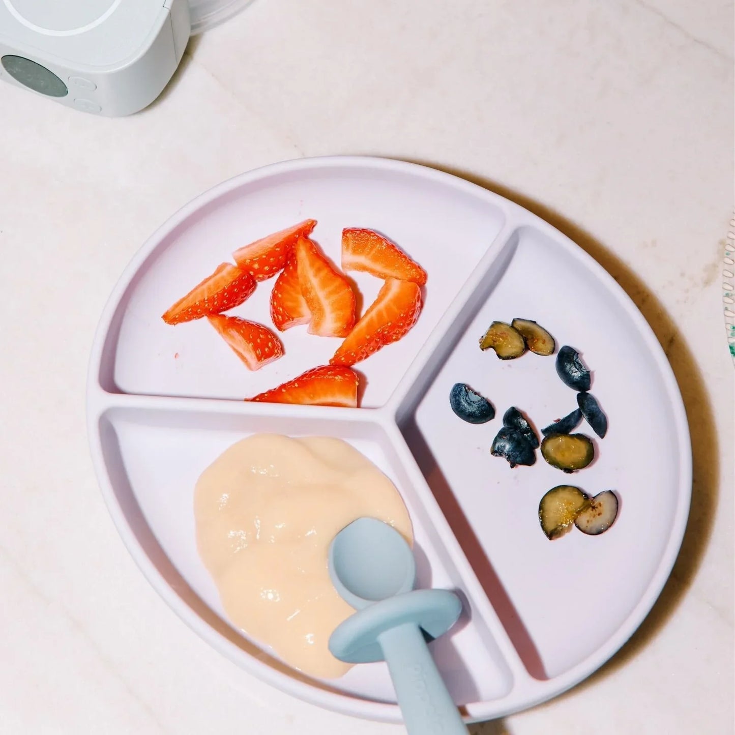 Pippeta Silicone Suction Plate - Sea Salt