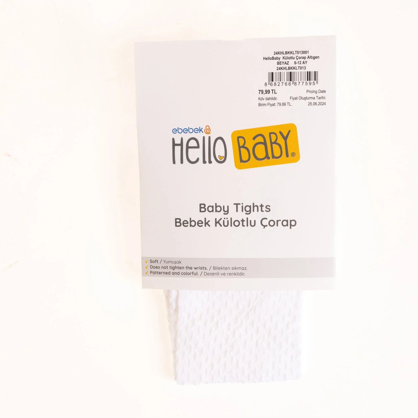 HelloBaby Baby Girl Tight - White