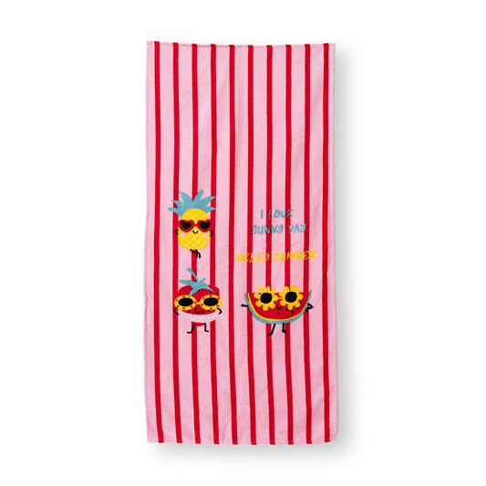 Little Dreams Baby Girl Towel - Red