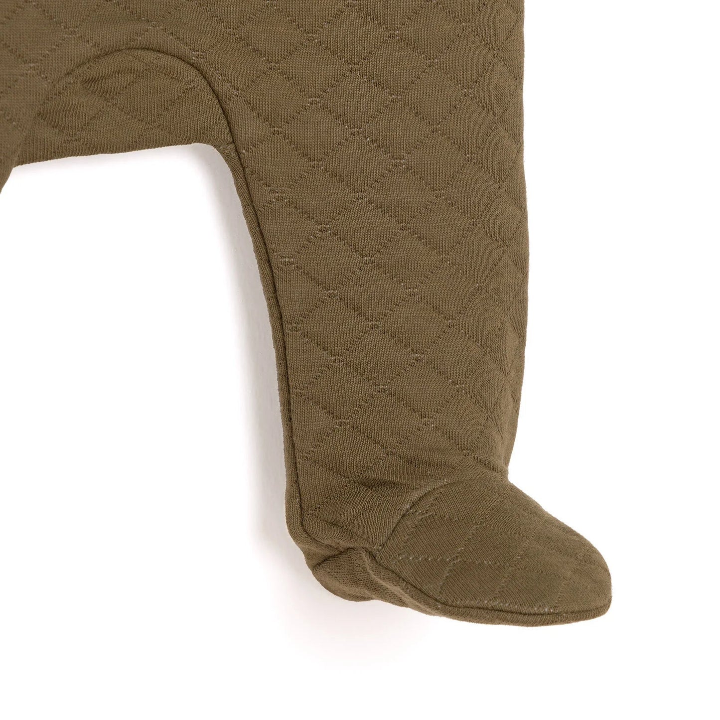 HelloBaby Newborn Quilted Sweatshirt-Footed Bottom - Green