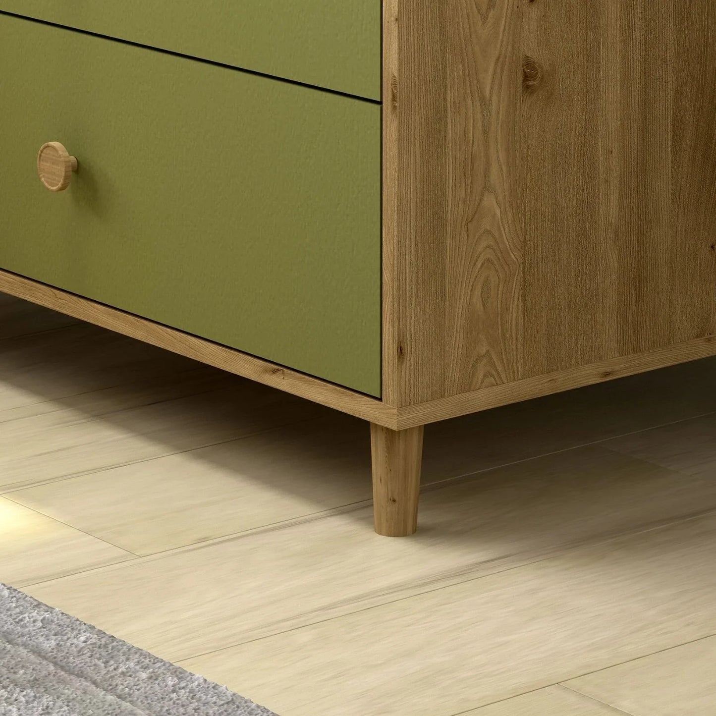 Shefa Kids 890 Changing Dresser - Pistachio Green