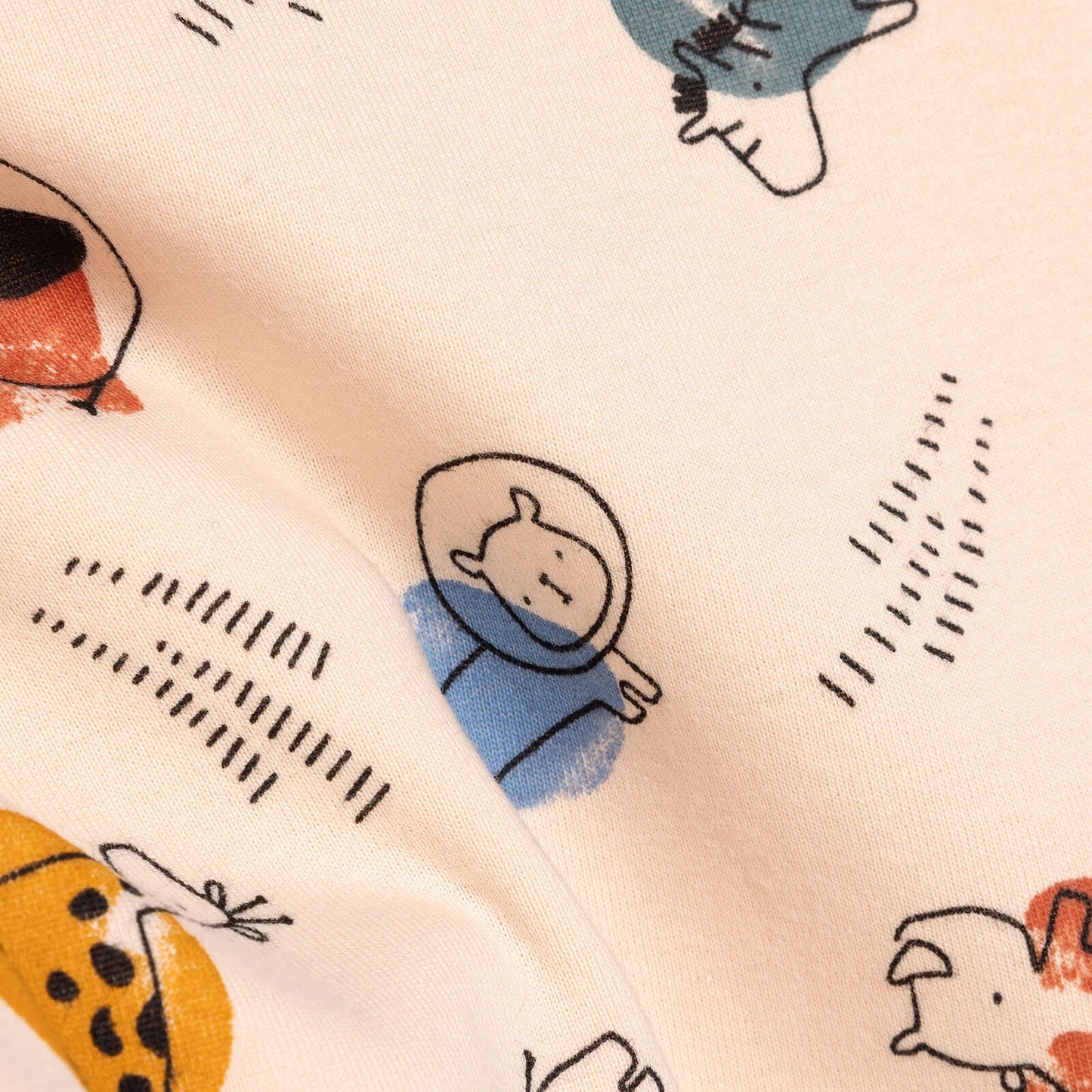 HelloBaby Boy Long Sleeve Bodysuit - Beige