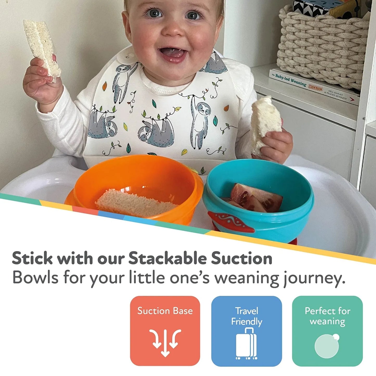 Nuby Suction Bowls Pack of 2