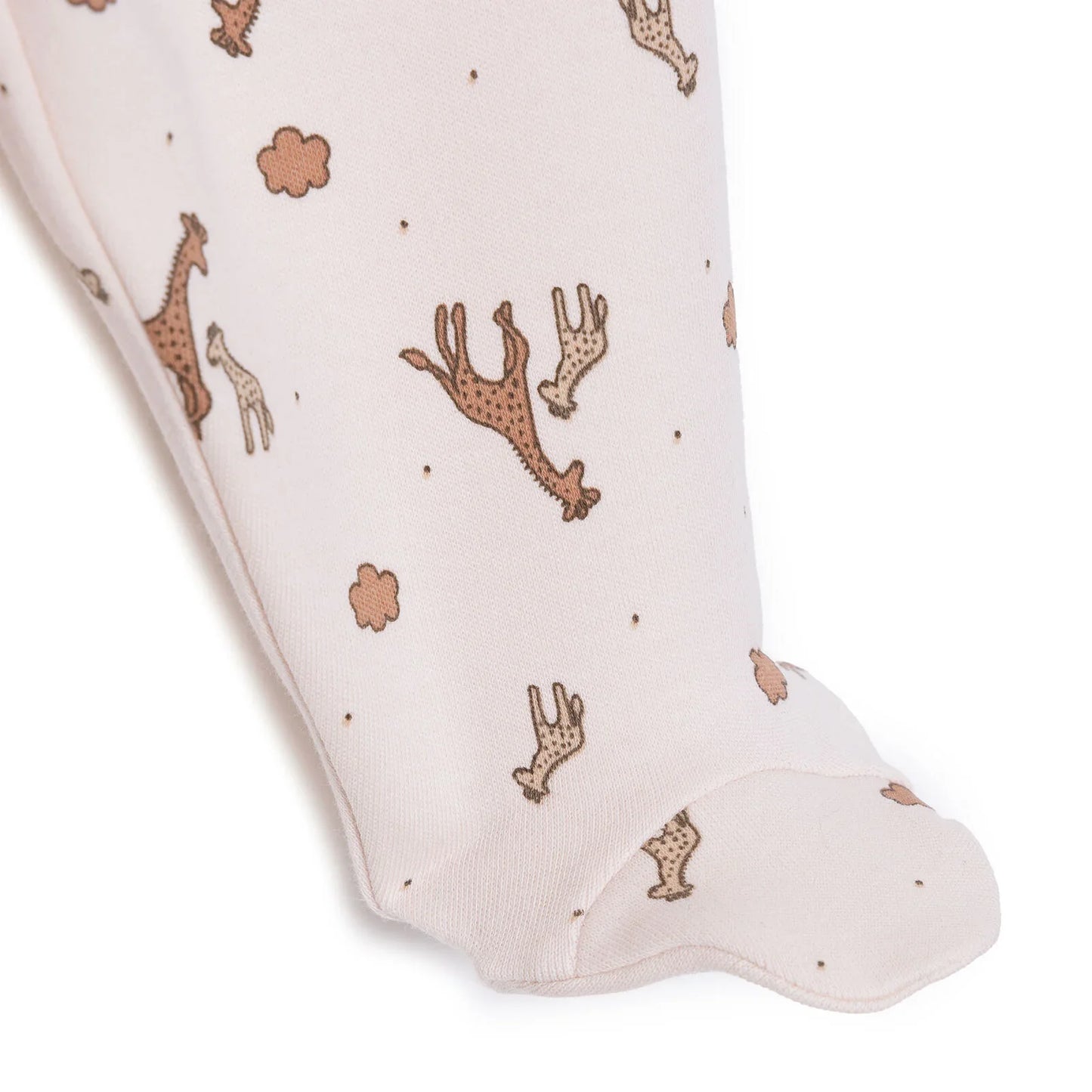 HelloBaby Unisex Wrapover Top-Footed Bottom - Beige