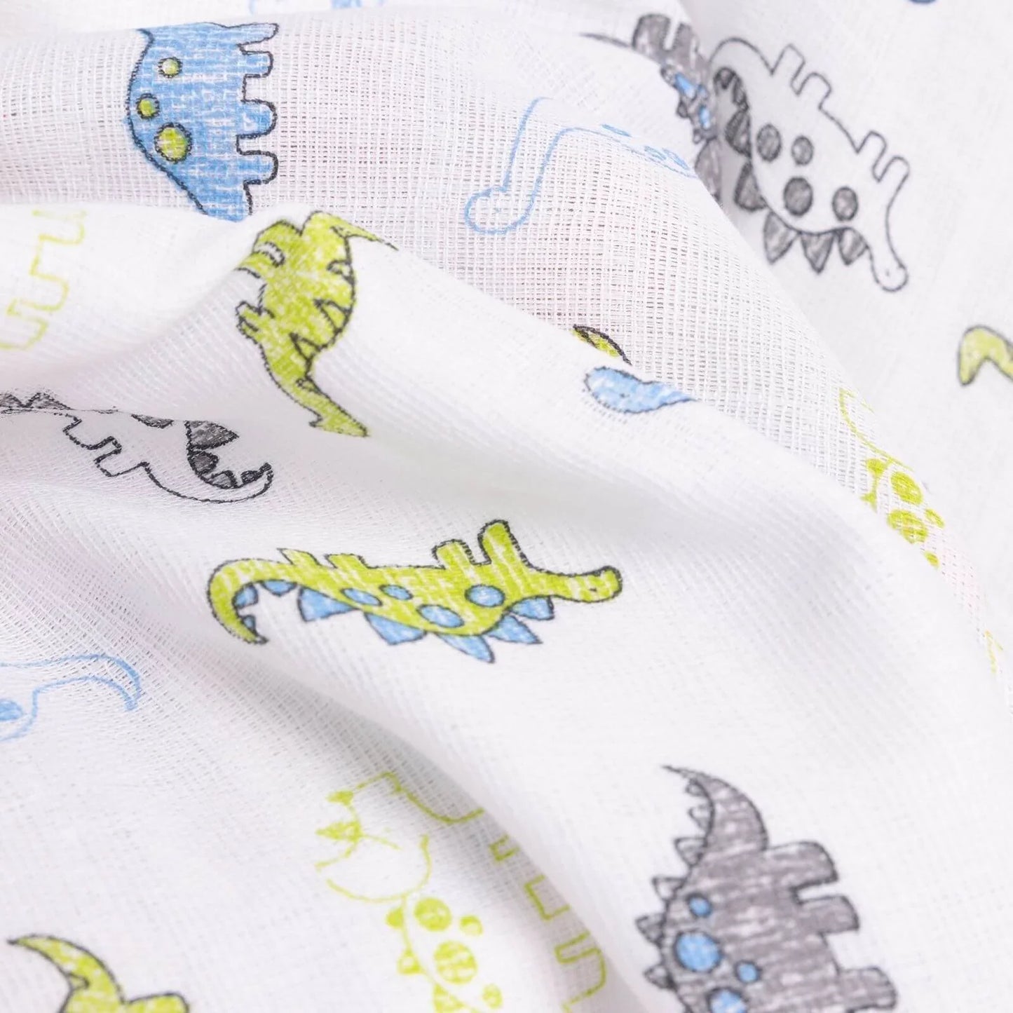 Mollia Square Muslin Blanket - Light Blue