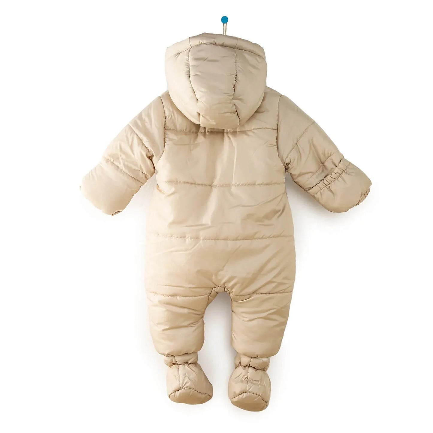Midimod Baby Boy Snowsuit with Double Zip - Beige