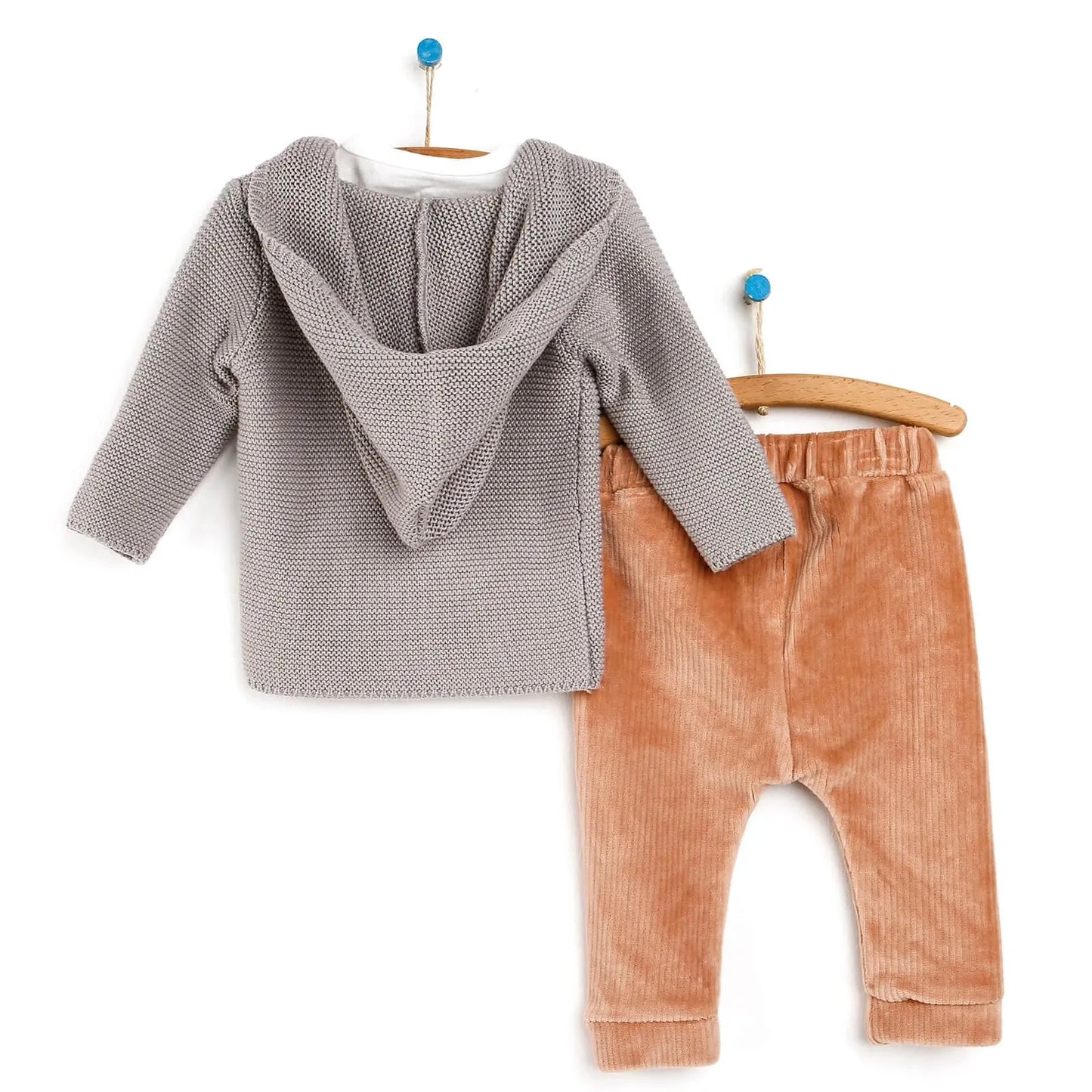 HelloBaby Shirt- Pants - Cardigan - Mink