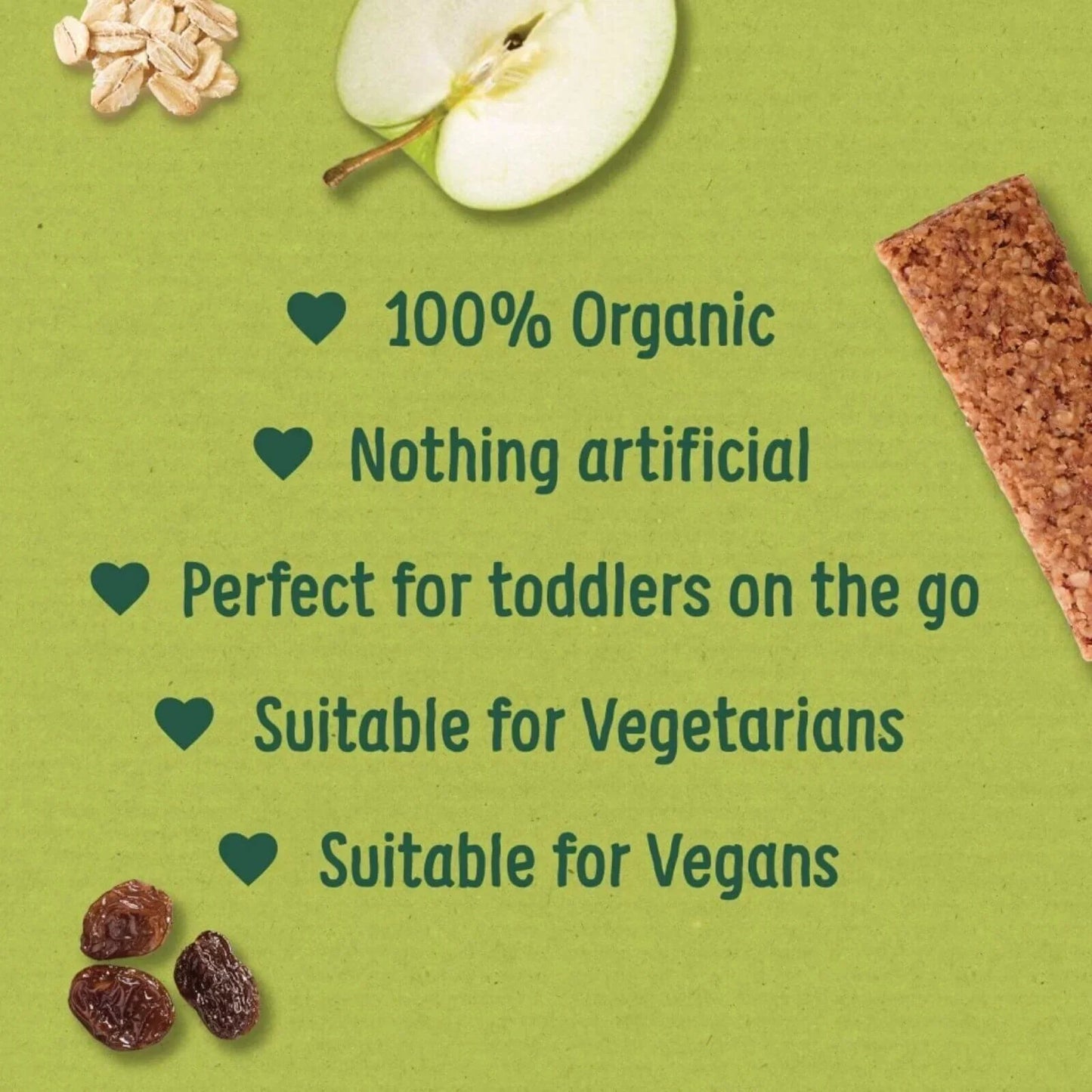 Organix Raspberry & Apple Soft Oaty Bars 12+ months 138g (6x23g)