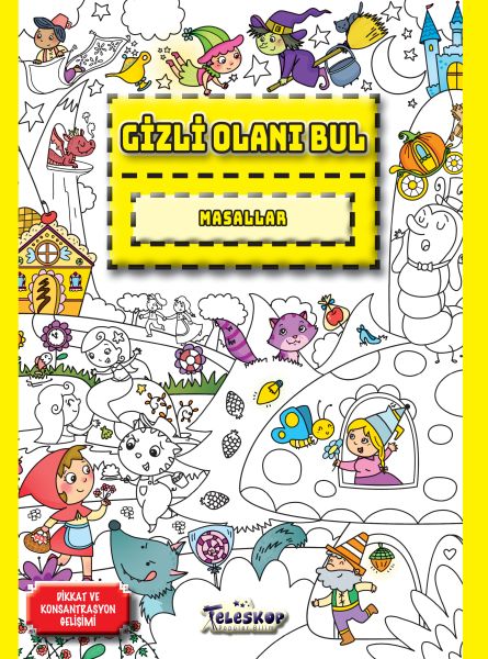 Masallar - Gizli Olanı Bul - Teleskop Popüler Bilim Kitap