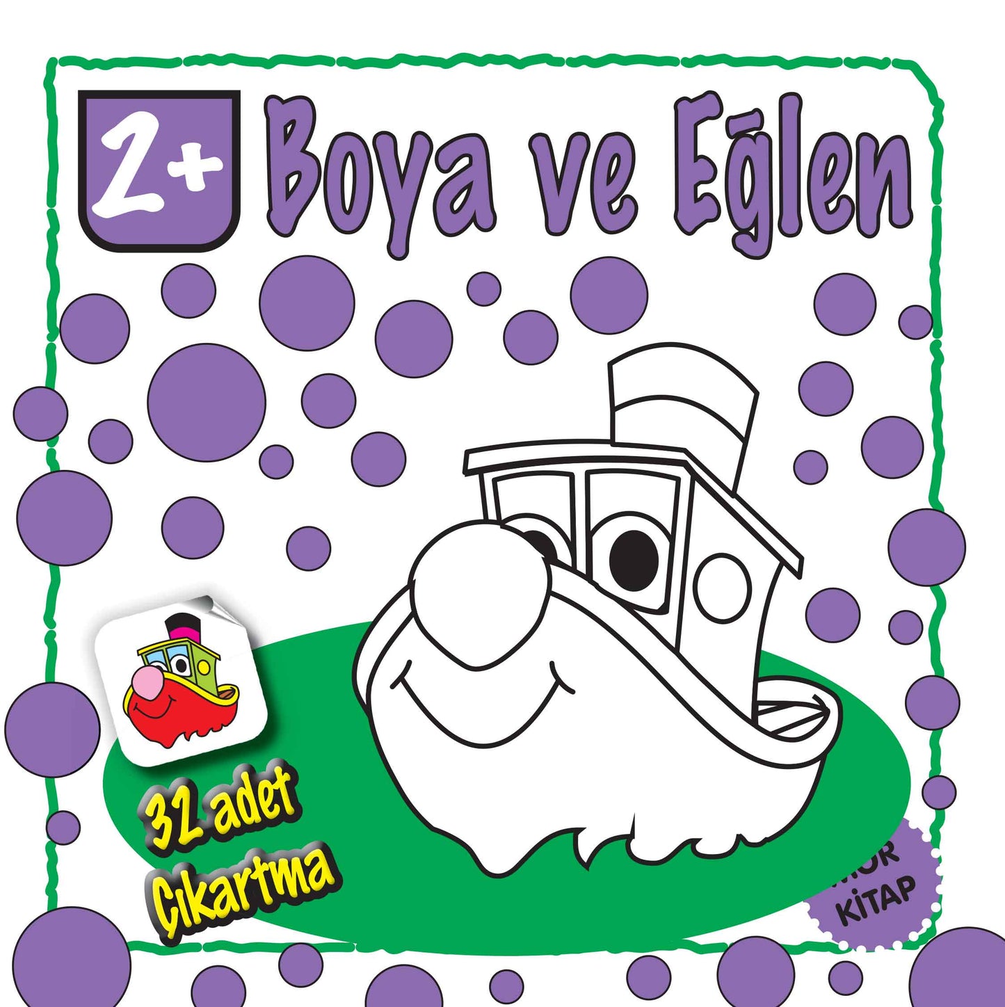 Boya ve Eğlen Mor Kitap - Parıltı Yayınları Kitap