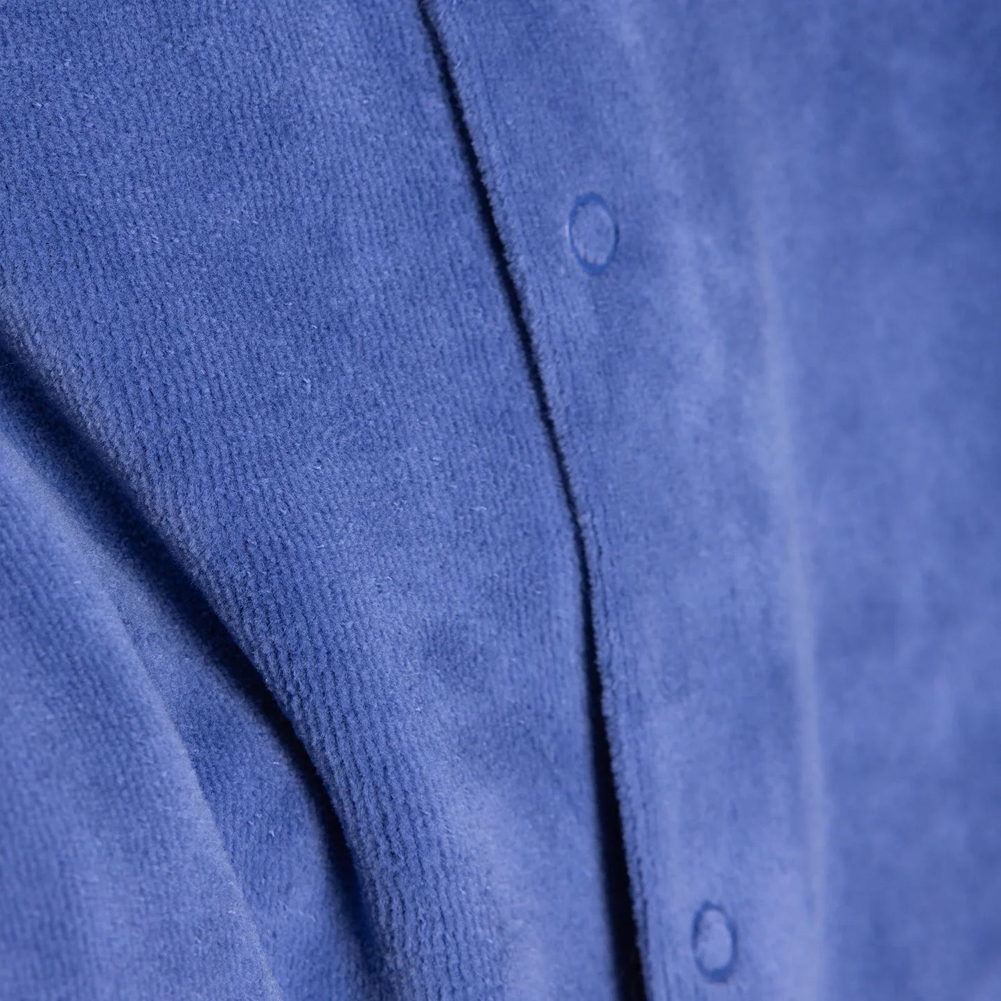 HelloBaby Newborn Velvet Footless Jumpsuit - Indigo