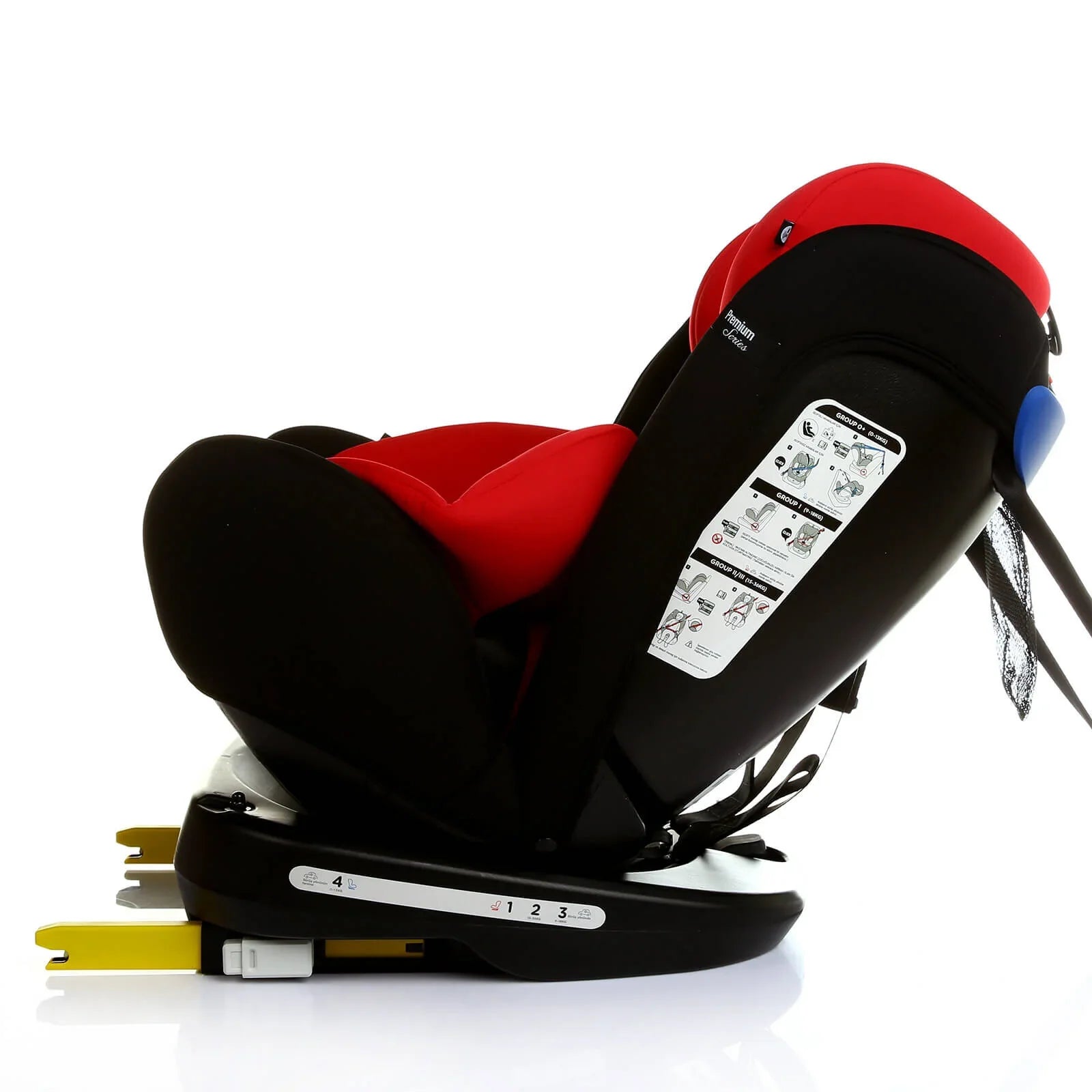 baby plus Orbitfix Group 0/1 Baby Car Seat - Black Red