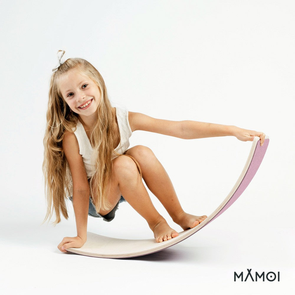 MAMOI® Wooden balance board for kids, Rocker seesaw, Baby balancing games, Toddler balance game, Wobble board, Play equipment for children, montessori sensory toys-6