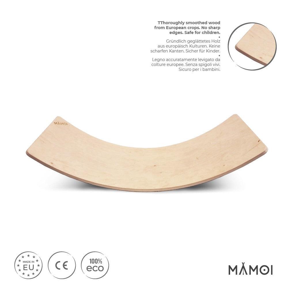 MAMOI® Wooden balance board for kids, Rocker seesaw, Baby balancing games, Toddler balance game, Wobble board, Play equipment for children, montessori sensory toys-1
