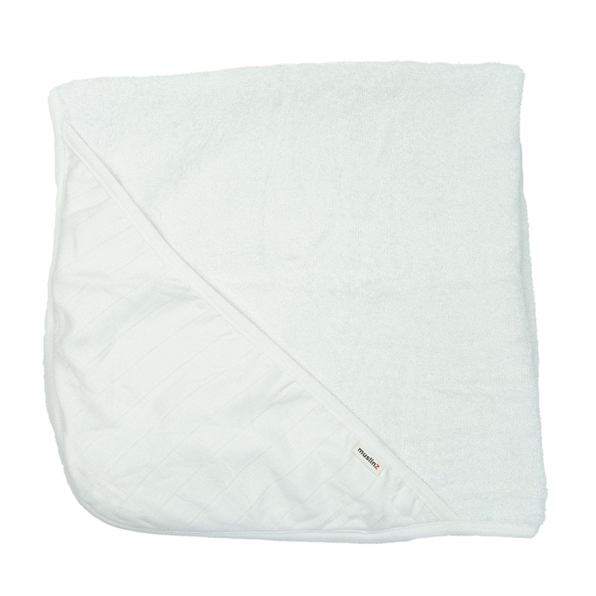 MuslinZ Hooded Towel 75x75cm - White