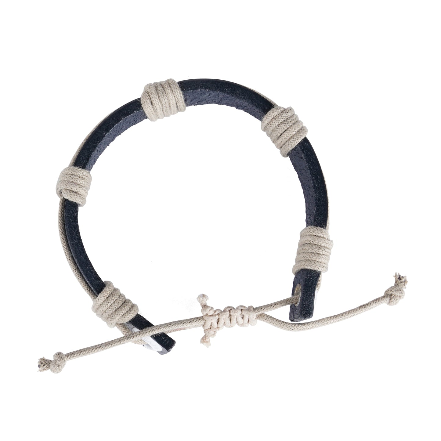 Nautical Rope and Leather Motuo Bracelet-1