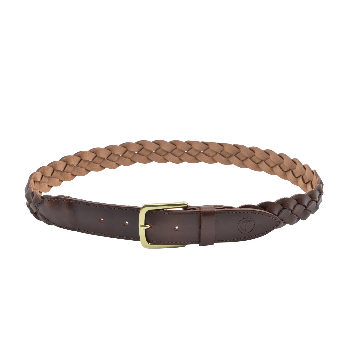 Braided Leather Belt Sargasso-1