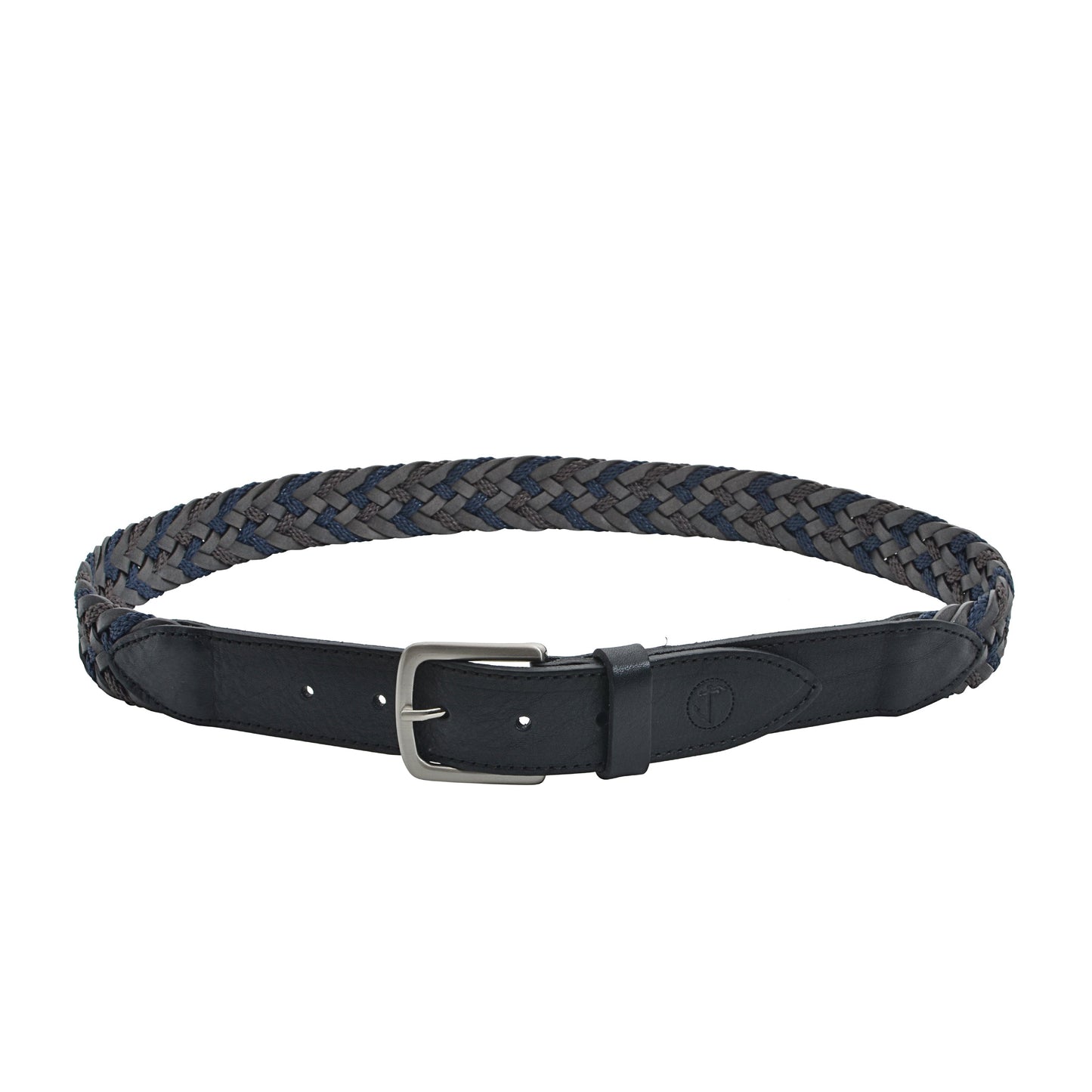 Braided Nautical Rope and Leather Belt Amethyst-1
