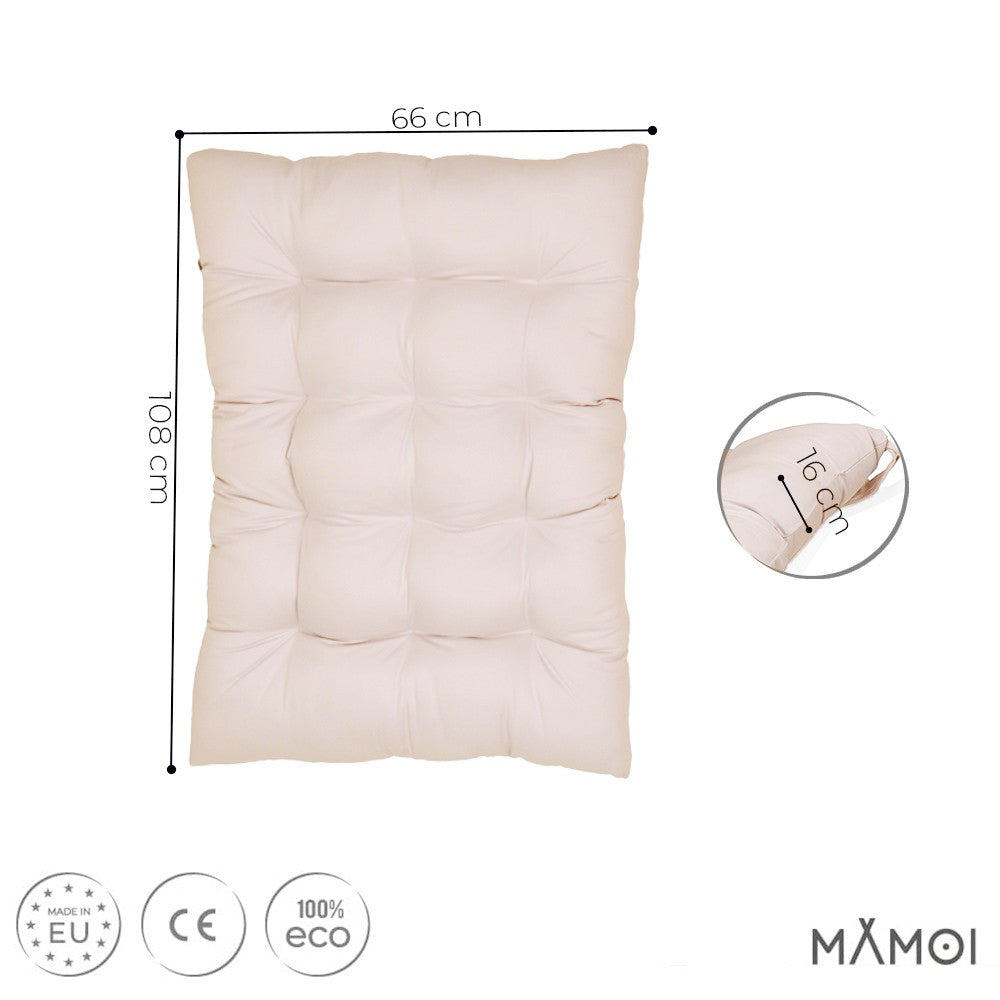 MAMOI® Toddler climbing frame indoor with cushion, Cushion for indoor climbing frame for toddlers, Baby kids climbing dome, Wooden climbing triangle for children from 1/2/3 years-4