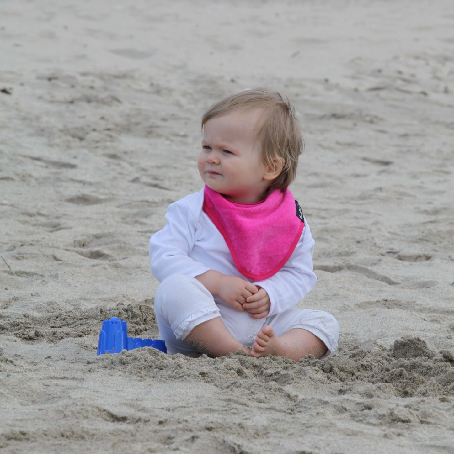 3 PACK - Mum 2 Mum Bandana Style Baby Bibs - Cerise / Purple / Baby Pink