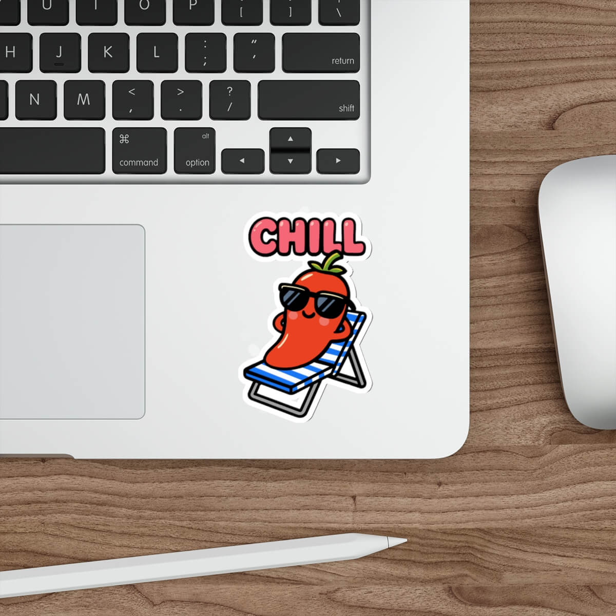 CHILL Pepper Sticker – Text or No Text Vinyl Option