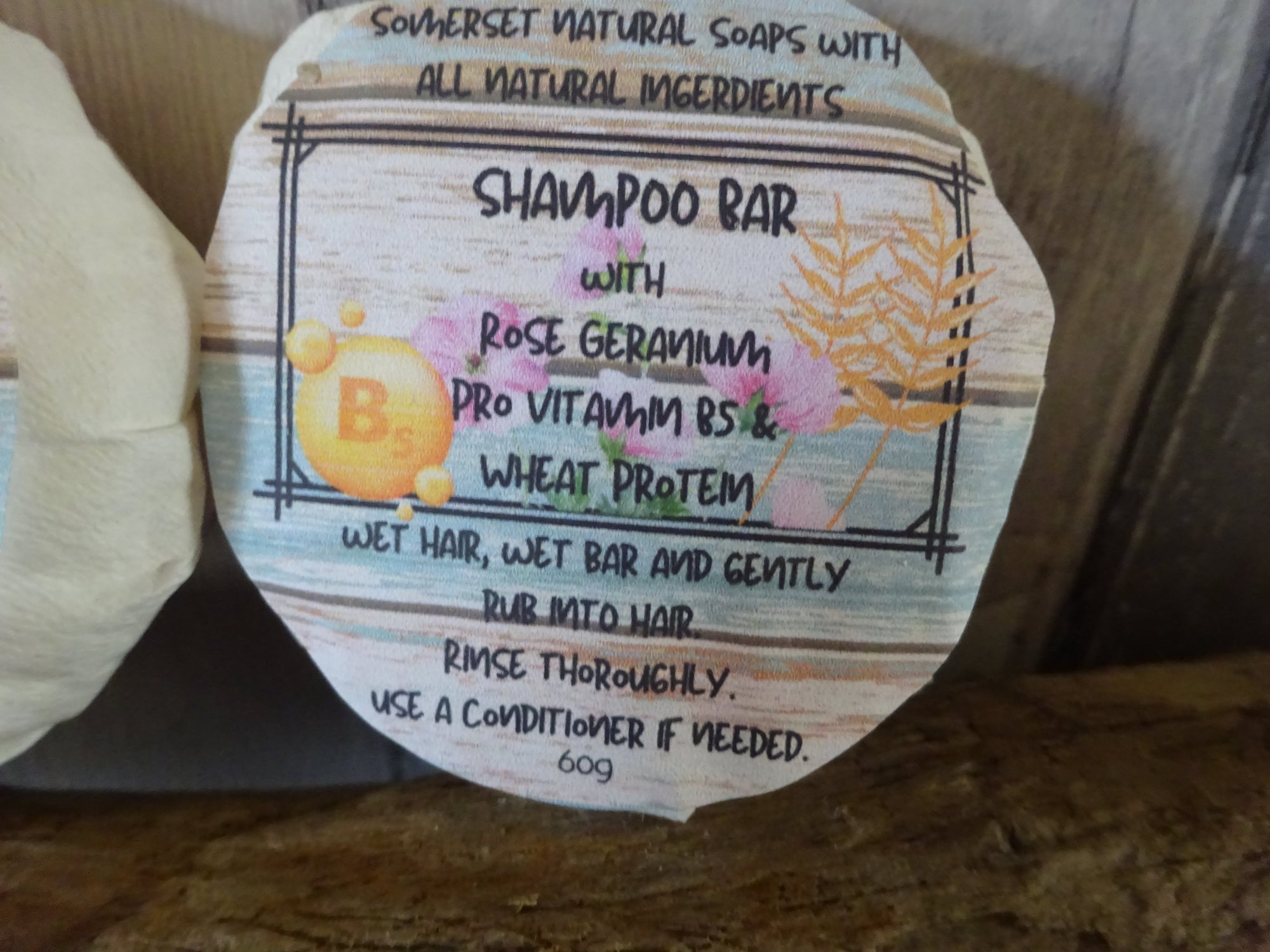 Rose Geranium Solid Shampoo