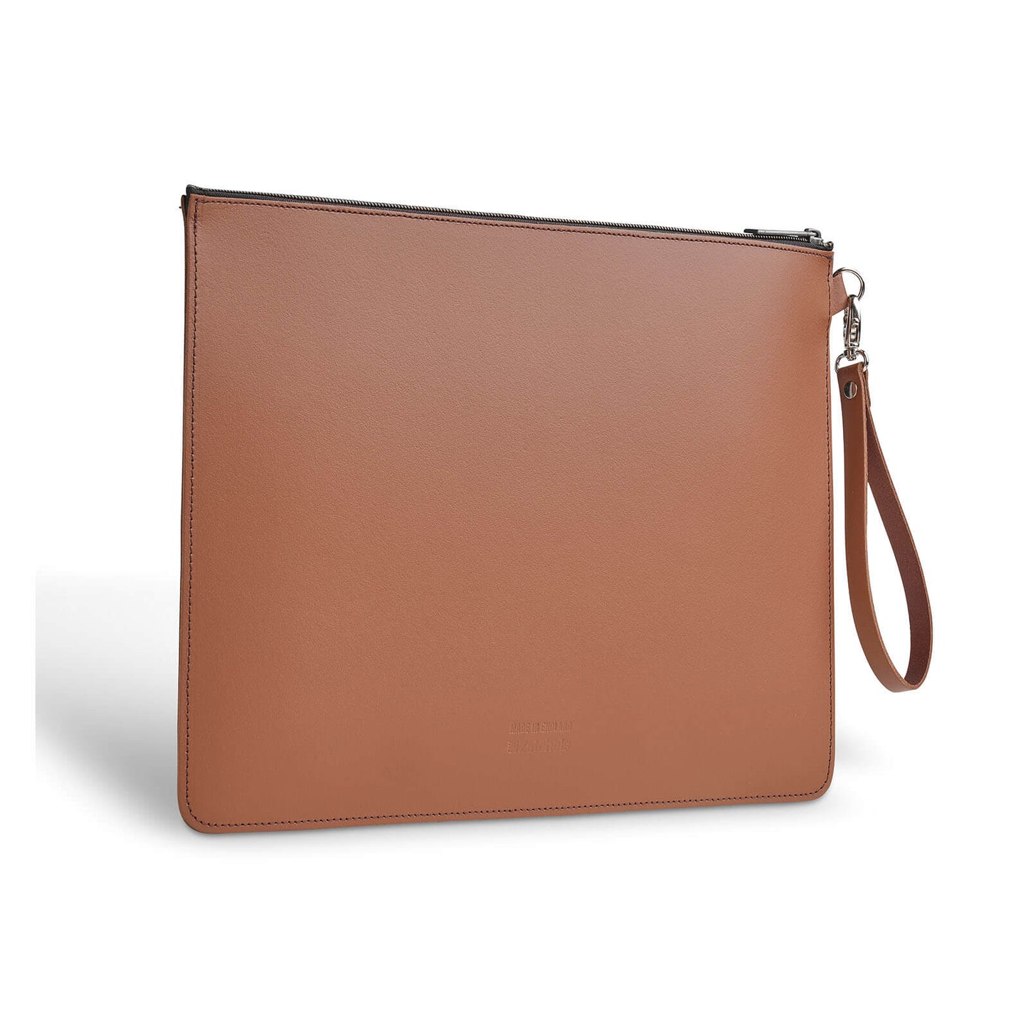 Handmade Leather Folio Case - Chestnut-0