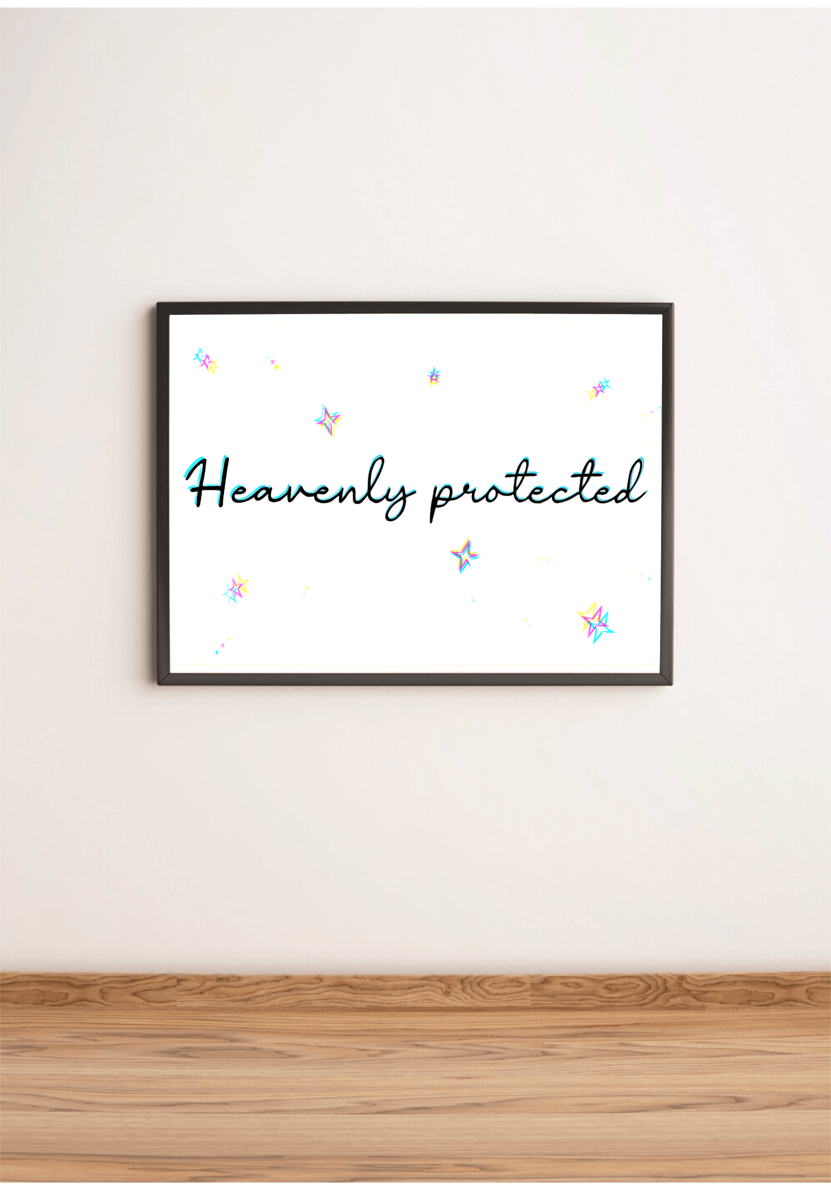 Heavenly Protected | Celestial Minimalist Art Print