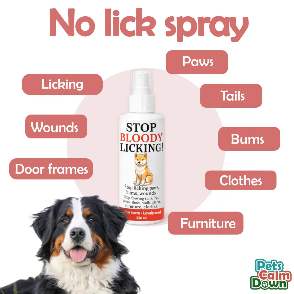 Teething, chewing & licking spray. Stop chewing furniture, shoes, bandages (natural herbal)