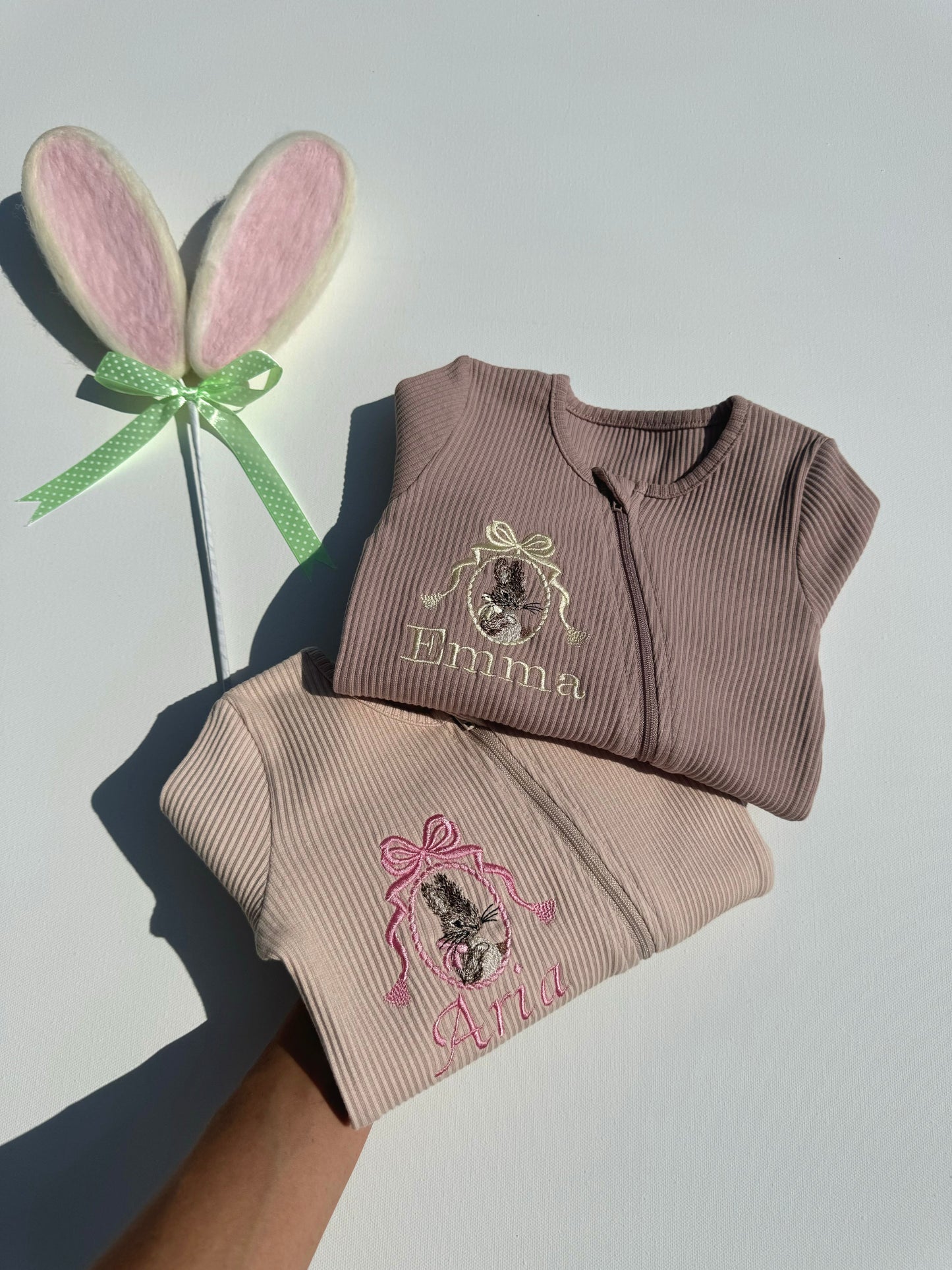 Easter Bunny Zip Sleepsuit-1