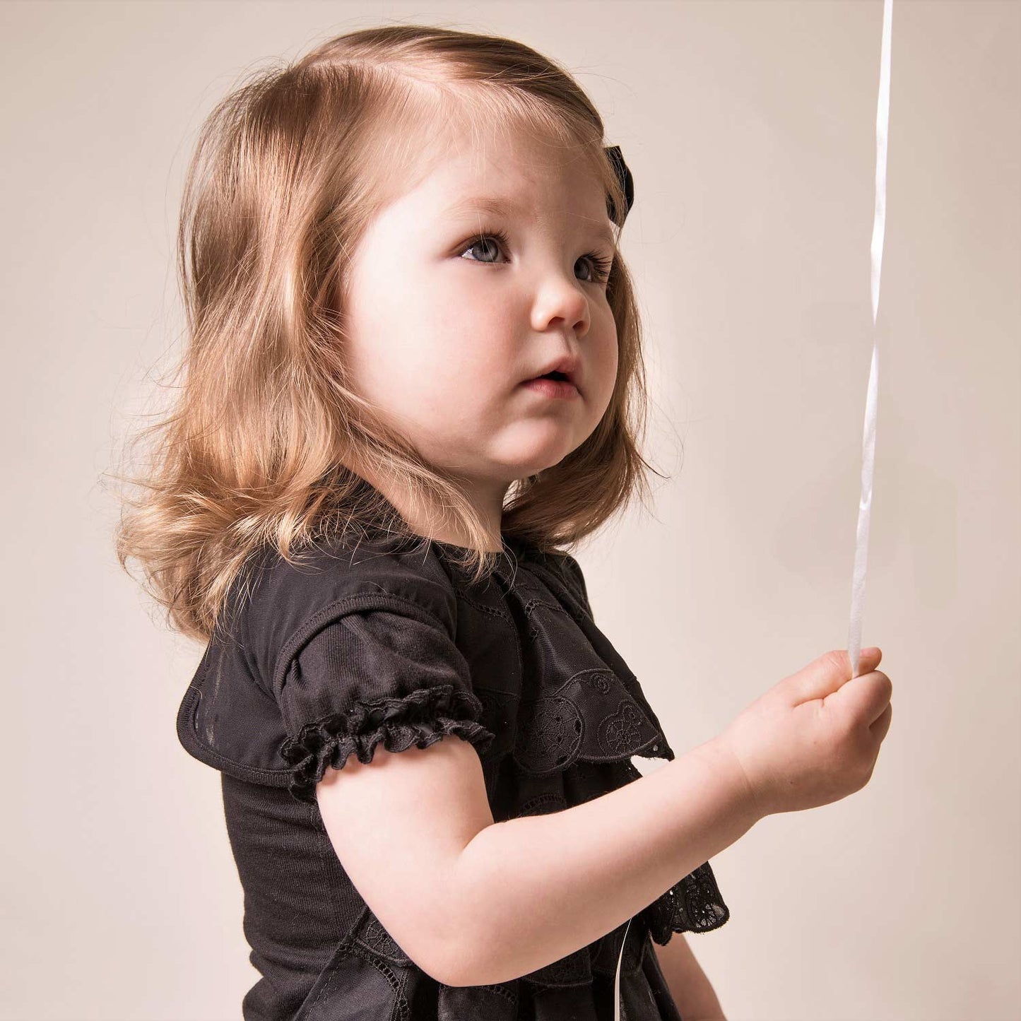 Baby Girl Onesie with Lace Trim-2