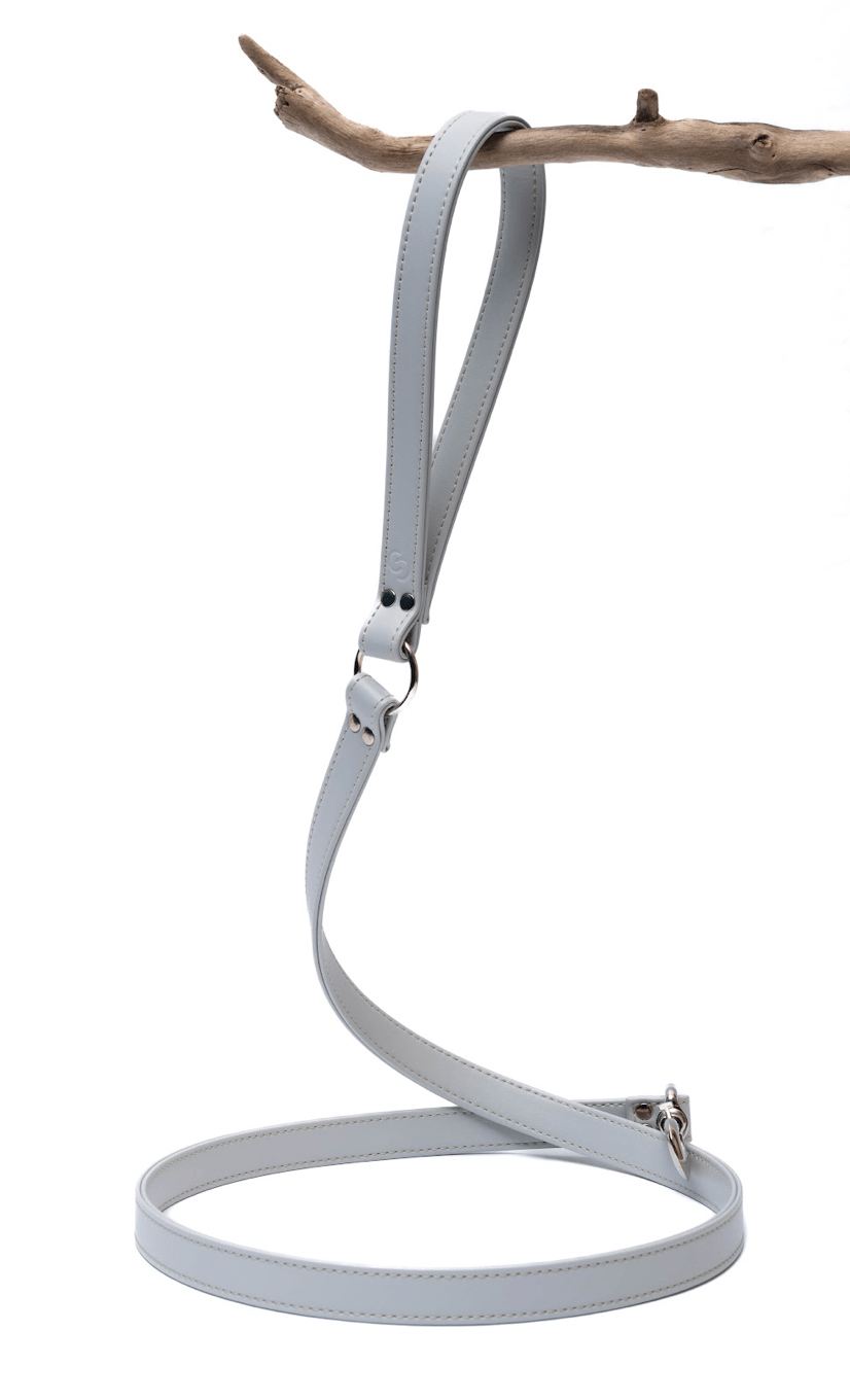 Ice blue apple leather lead - mezetto