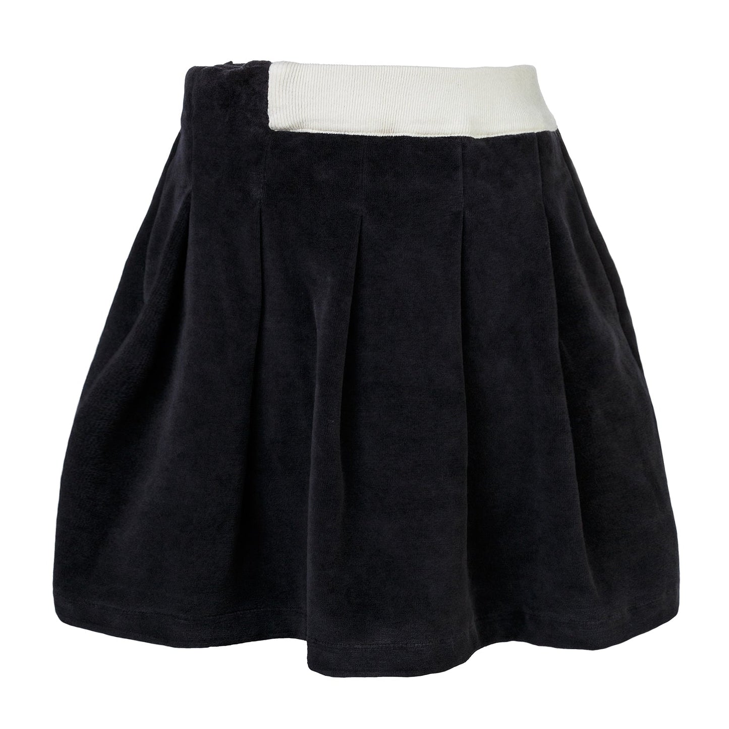 Black Velvet Skirt for Girls-0