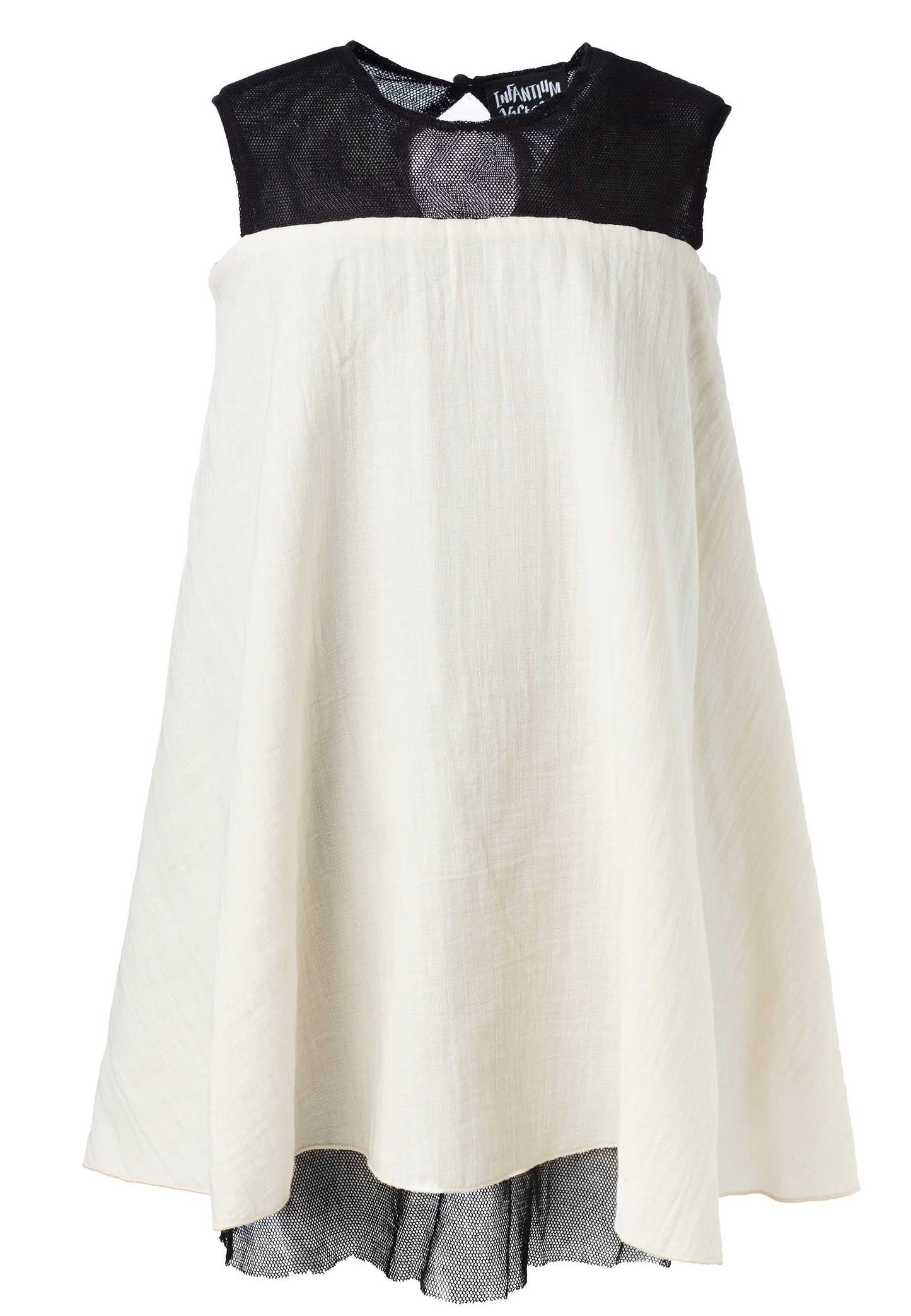 White Baby Doll Dress for Girls-4