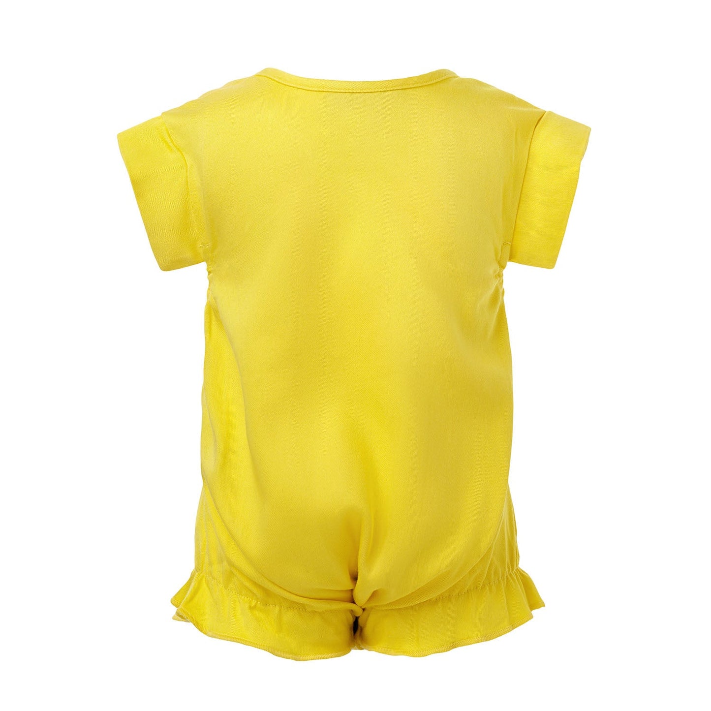 Yellow Romper with Treehouse Print-2