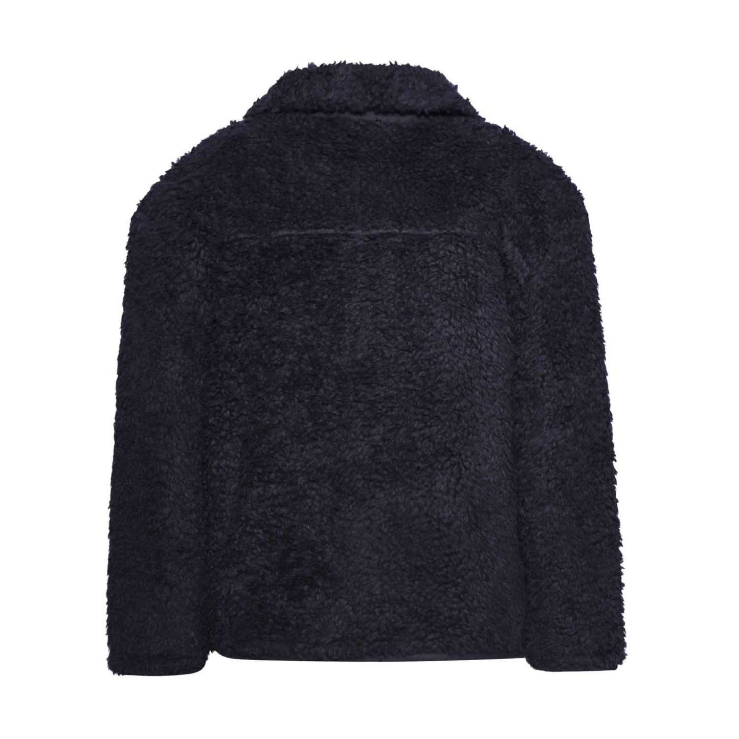 Black Faux Fur Jacket-3