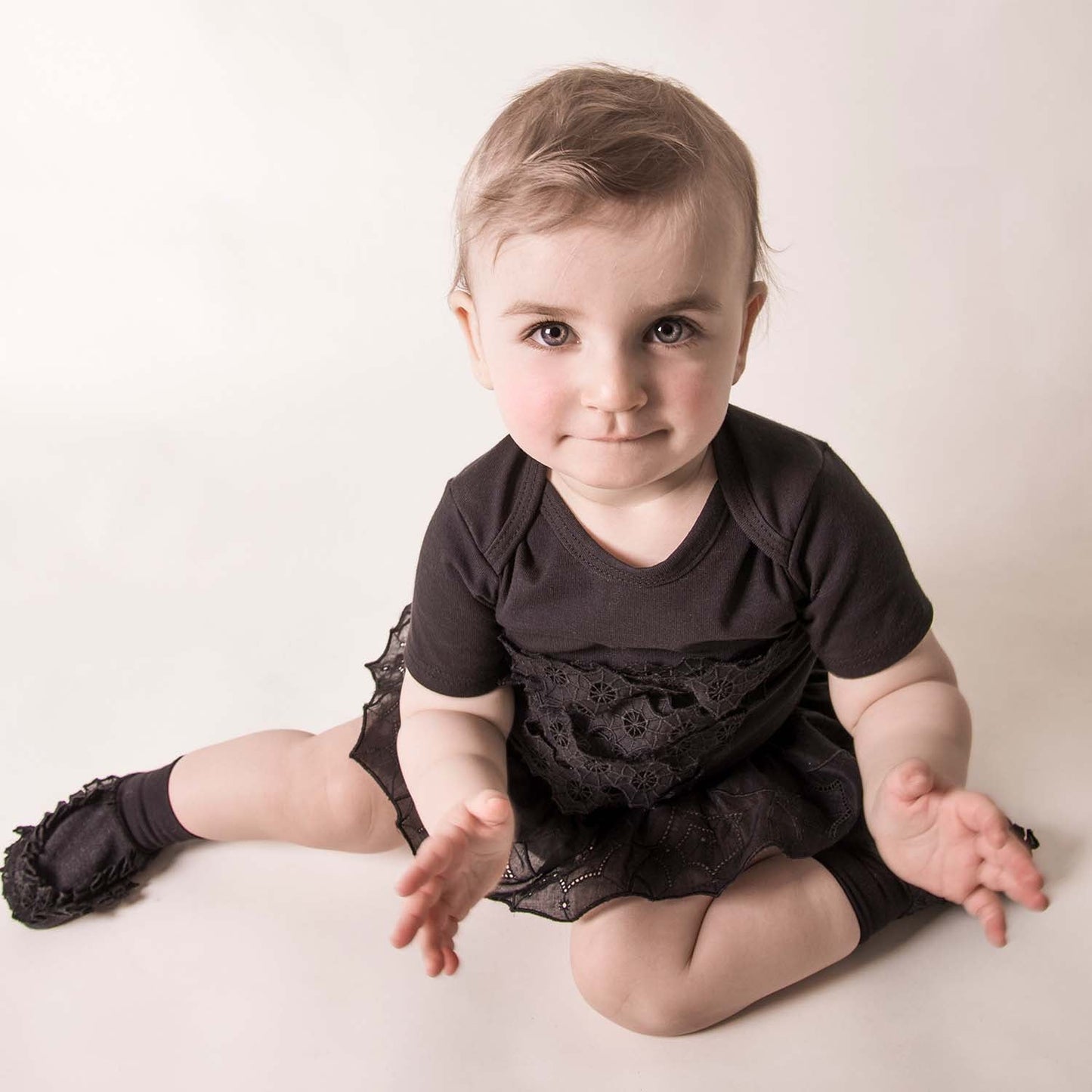 Black Spiderweb Lace Skirt-1