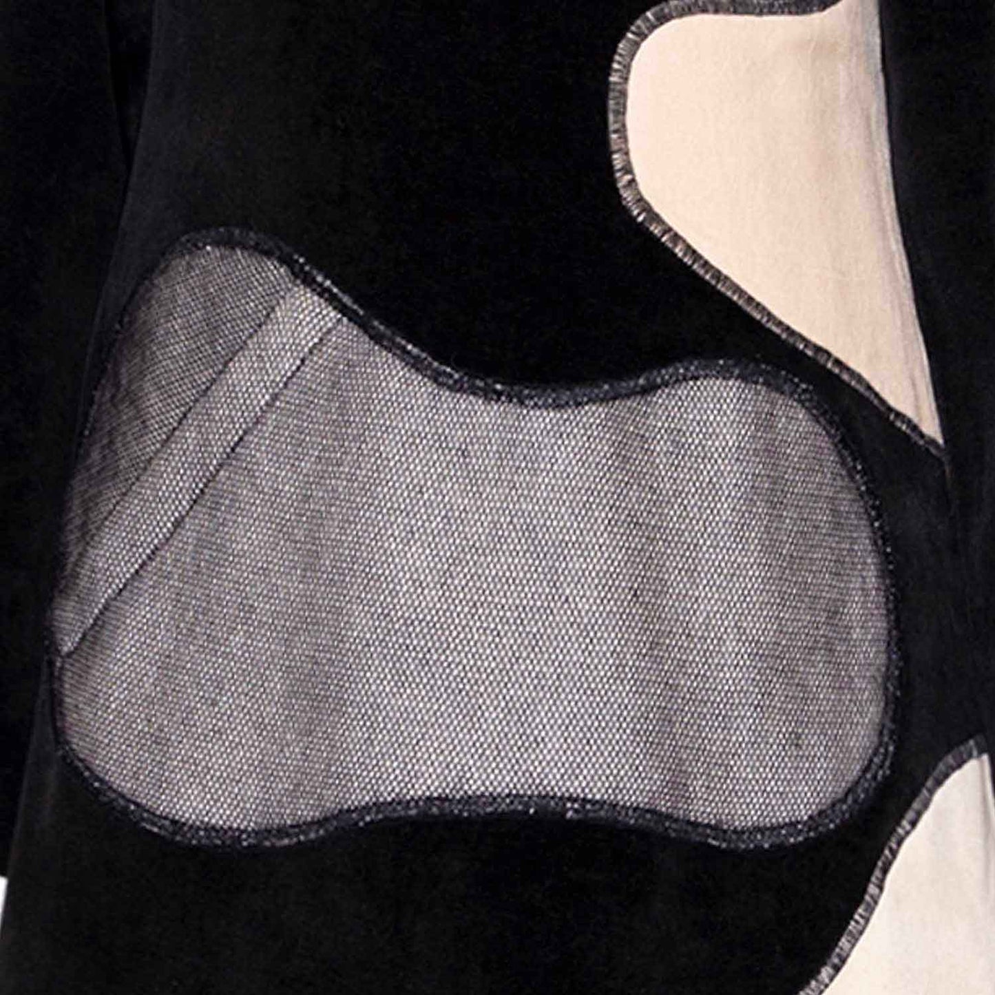 Kids Black Velvet A-line Dress-2