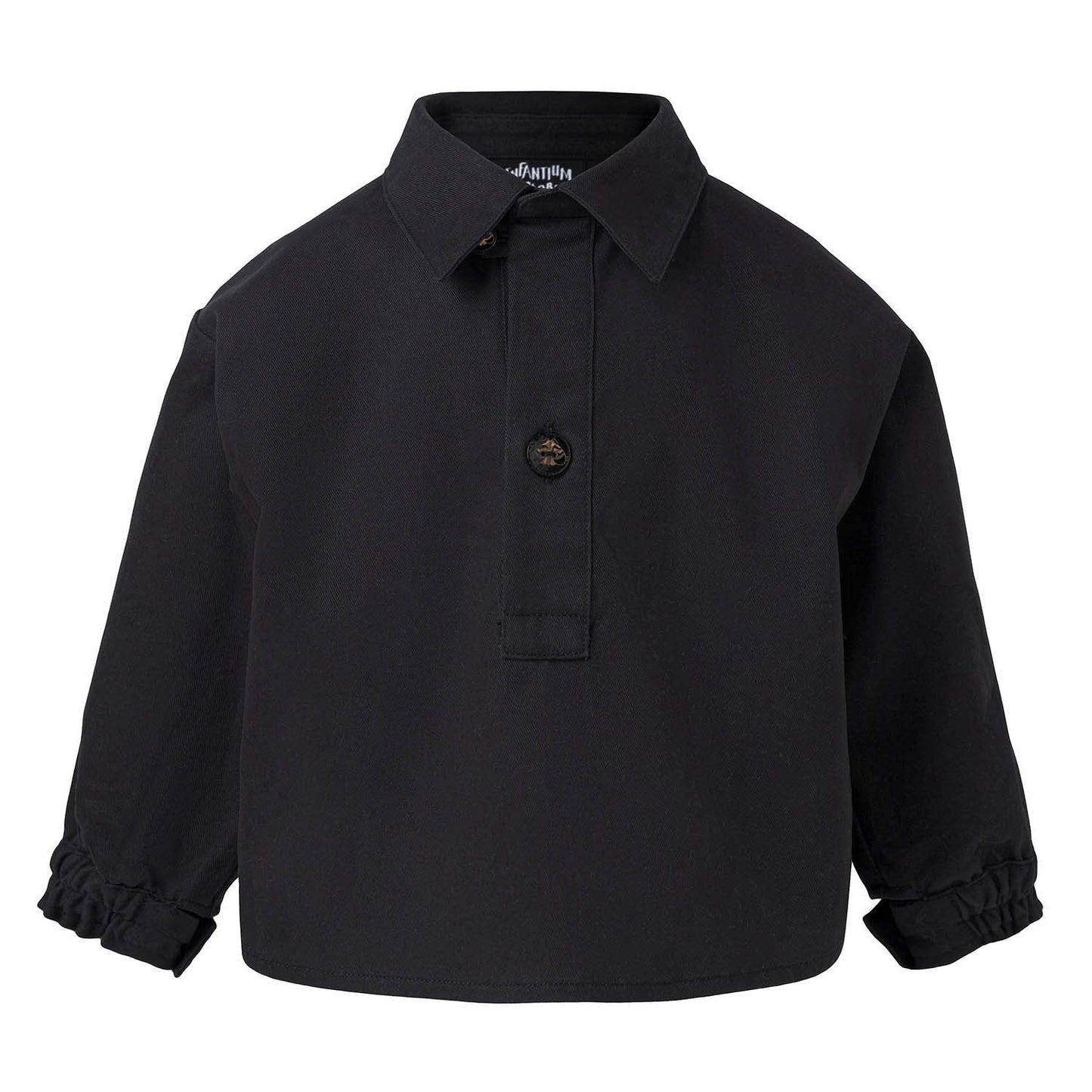 Baby Black Tunic with Panda Embroidery-0
