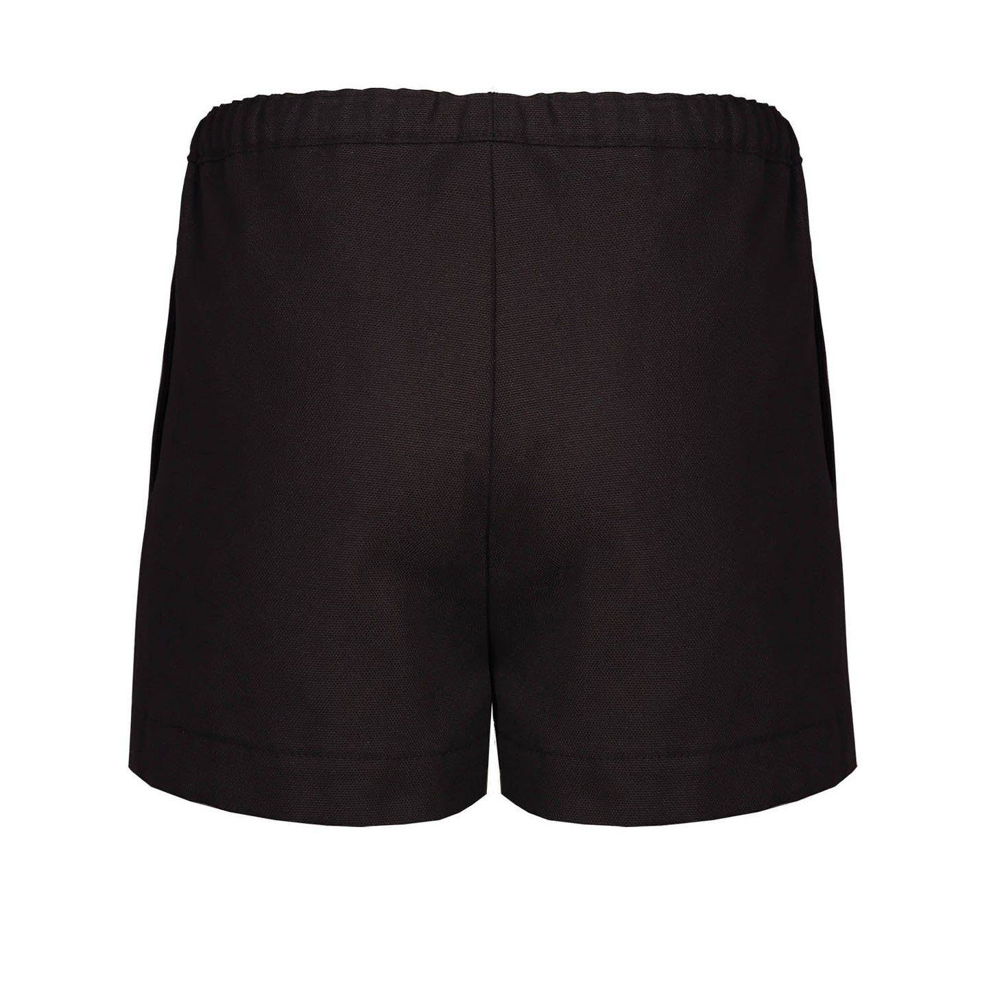 Black Canvas Shorts for Kids-2