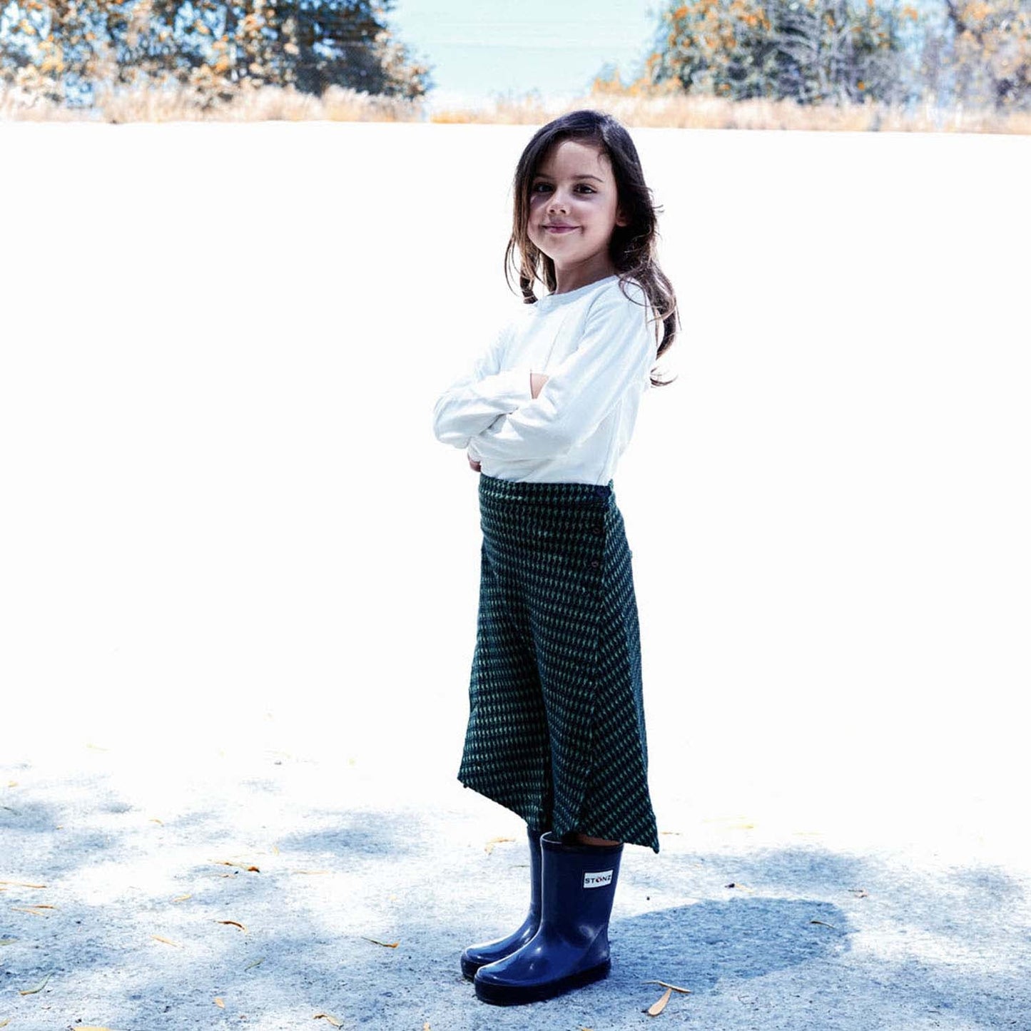Green Culottes Shorts-1