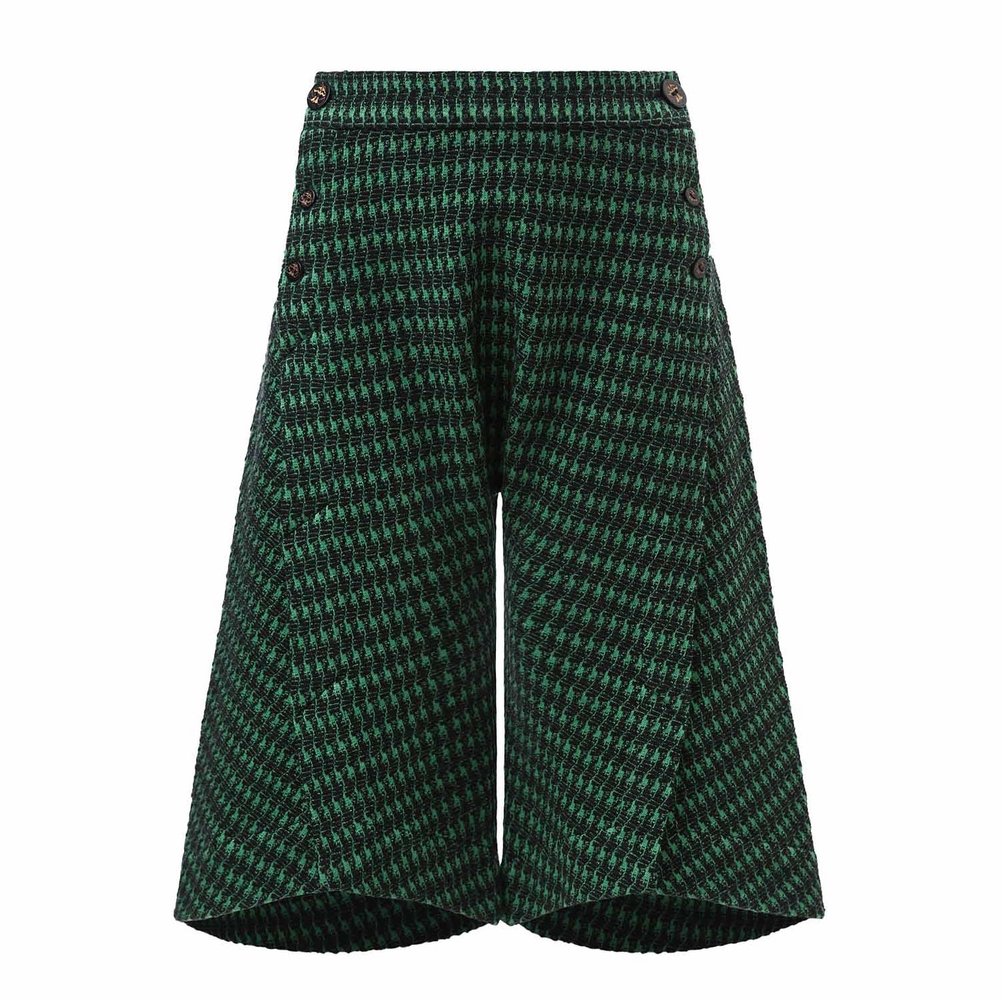 Green Culottes Shorts-0