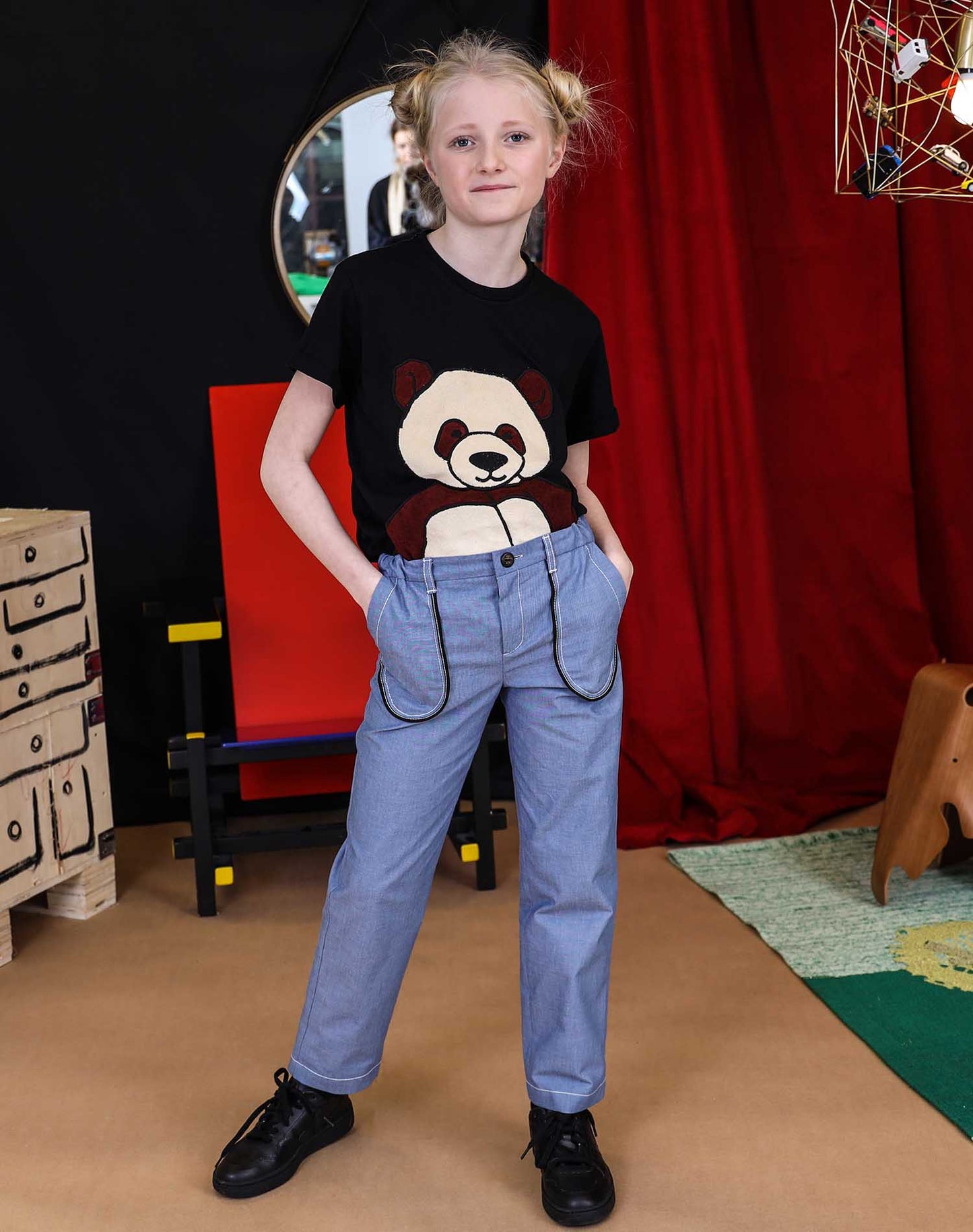 Boys and Girls Bootcut Jeans-1