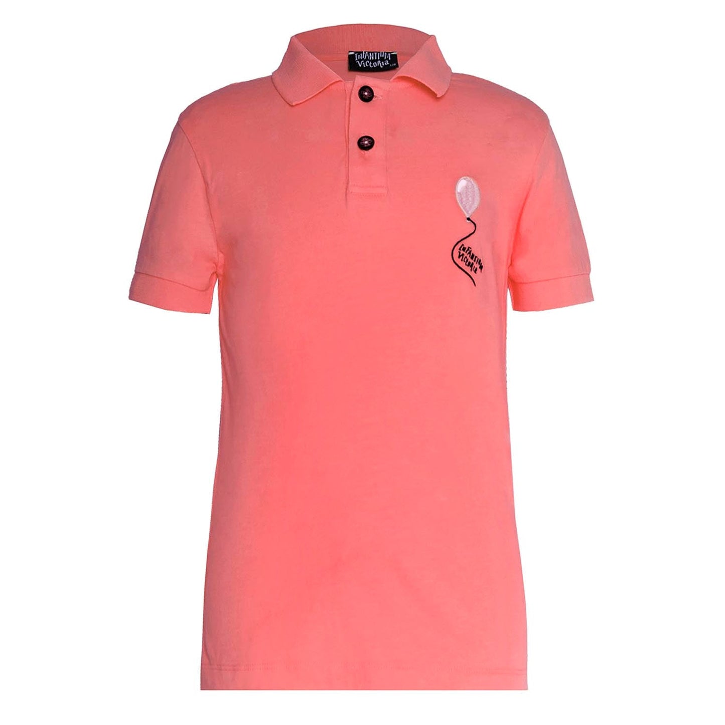 Red Polo Shirt For Kids-0