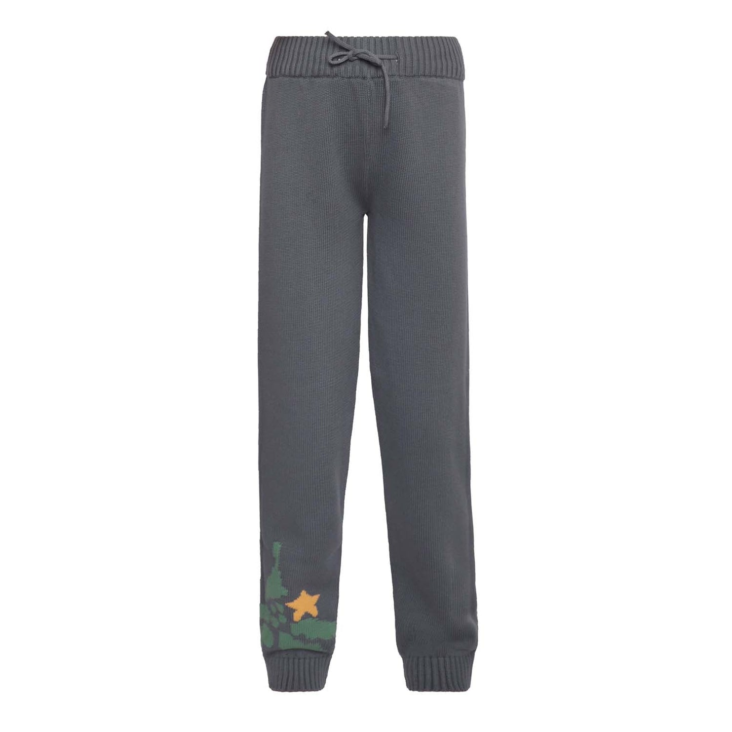 Grey Boys Christmas Leggings-0